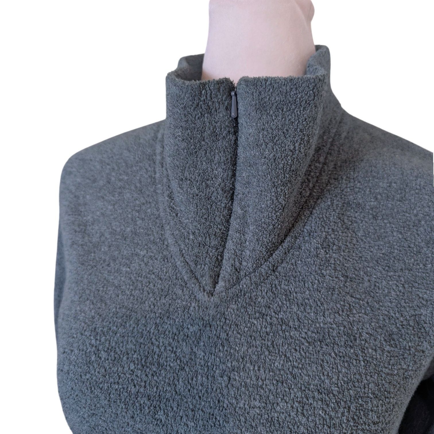 Woolrich Woolen Mills Woolrich Teal Terry Cloth Fleece Quarter Zip Jacket Small Size S / US 4 / IT 40 - 5 Thumbnail