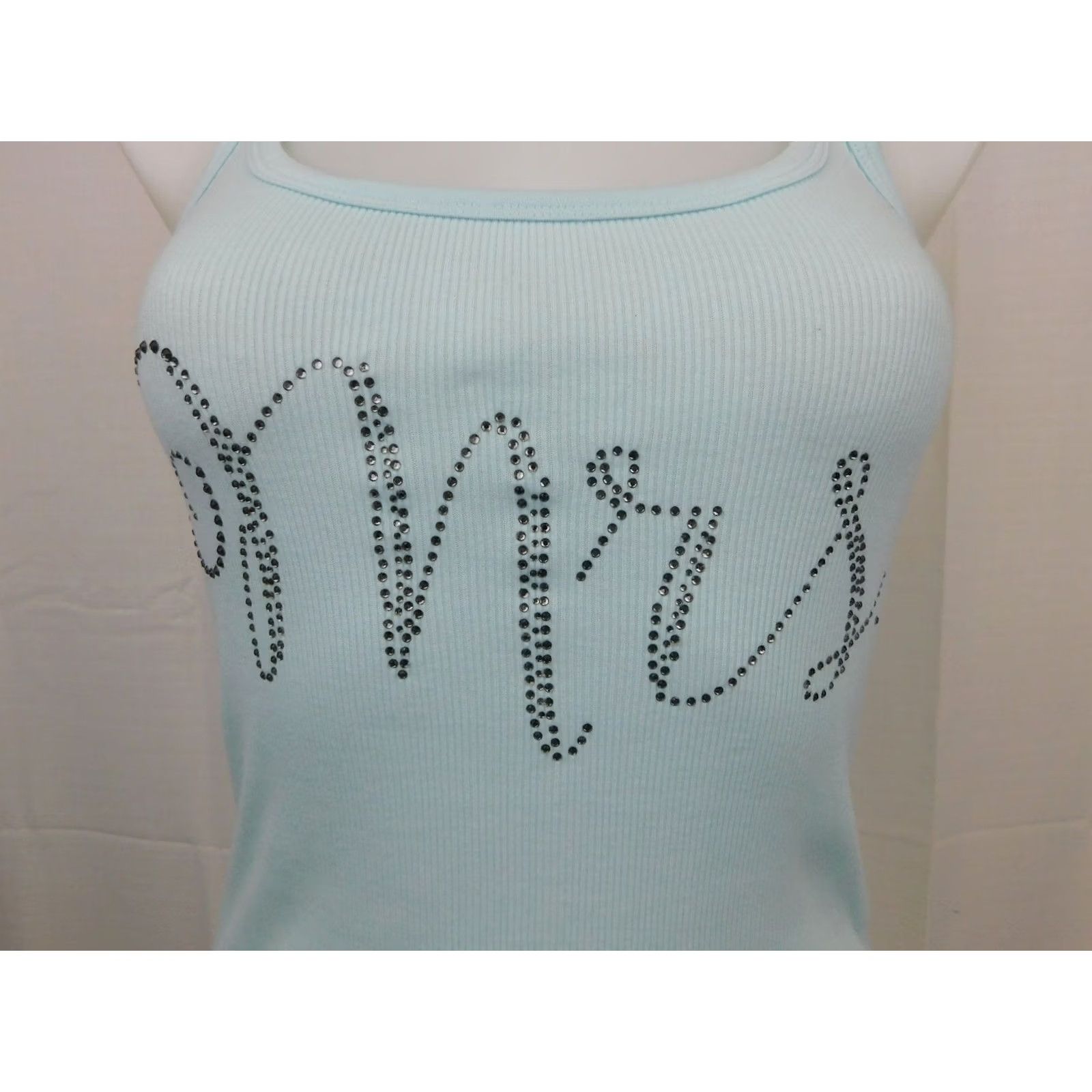 Betsey Johnson Betsey Johnson Rhinestone Bridal Wedding Tank Top XS Blue Sleeveless Camisole Women's Size XS / US 0-2 / IT 36-38 - 2 Thumbnail