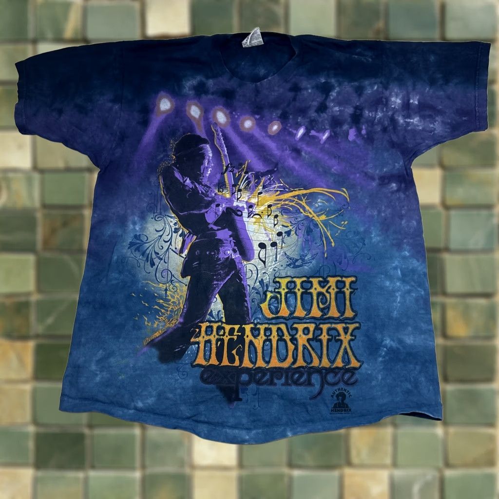Liquid Blue VINTAGE Jimi Hendrix Experience T-Shirt Purple Haze 2006 Liquid Blue tie dye L Blue Mens Shirt Band Music 70s 80s 90s Size US L / EU 52-54 / 3 - 1 Thumbnail