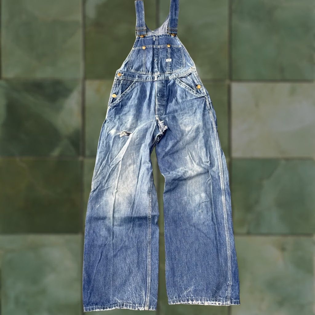 Lee VINTAGE Lee Overalls Men’s S/M 40’s Long L Sanforized Jelt Denim Size US 30 / EU 46 - 1 Thumbnail