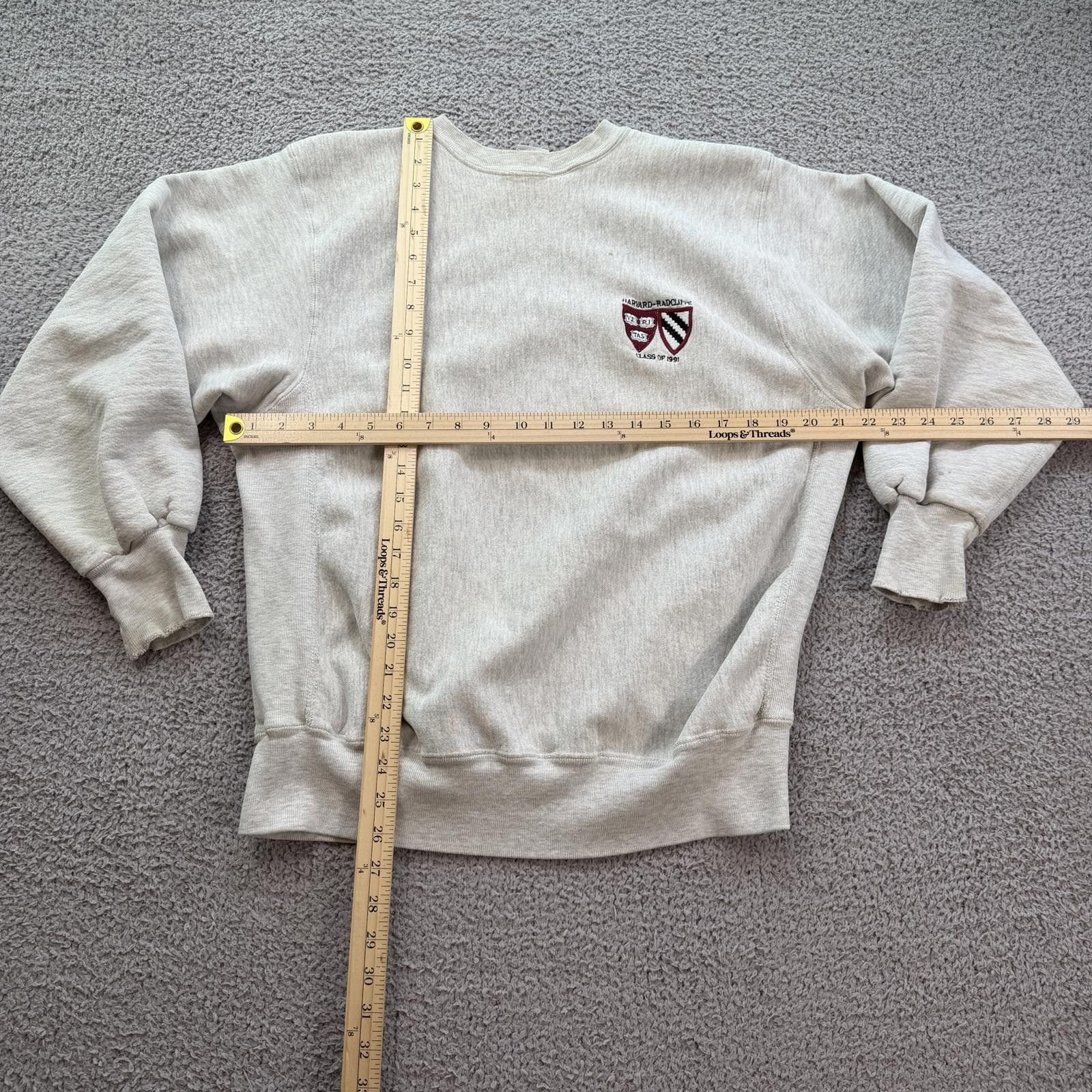 Mvp Vintage Harvard Radcliffe 1991 Crewneck Sweatshirt Made USA Size US L / EU 52-54 / 3 - 3 Thumbnail
