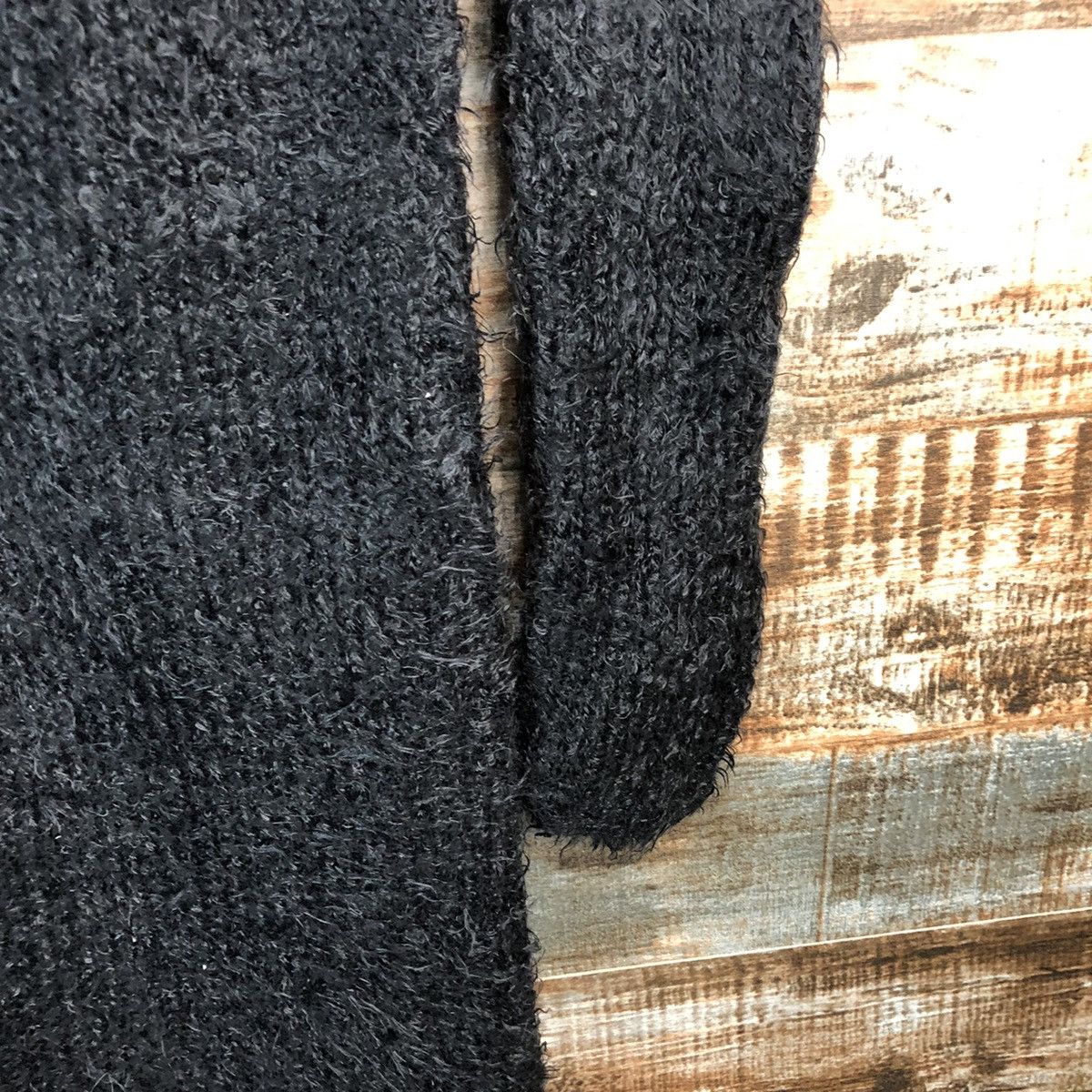 Vintage DL Rienda Black fur shaggy Knitwear #C233 Size M / US 6-8 / IT 42-44 - 8 Thumbnail