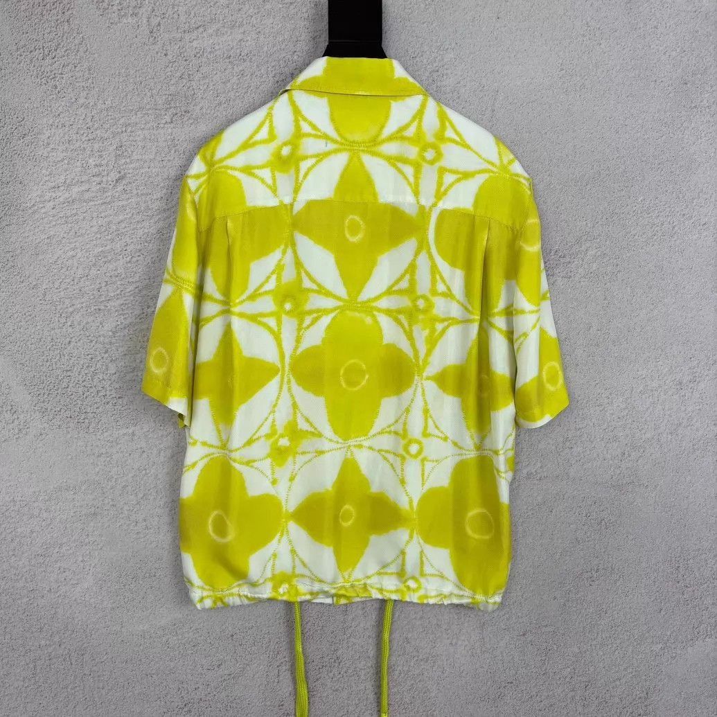 Louis Vuitton Yellow Patterned Short-Sleeve Shirt XS Size US XS / EU 42 / 0 - 2 Thumbnail