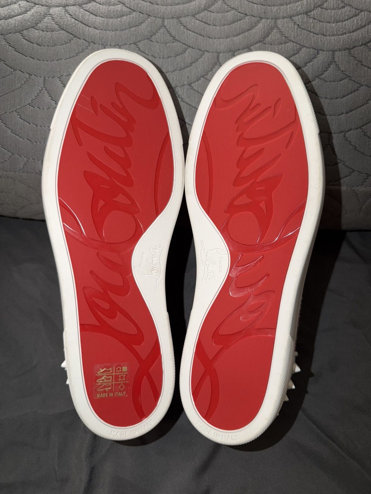 Christian Louboutin Christian Louboutin White & Pink Plaid Spikes Size 41EU/8M Size US 8 / EU 41 - 7 Thumbnail