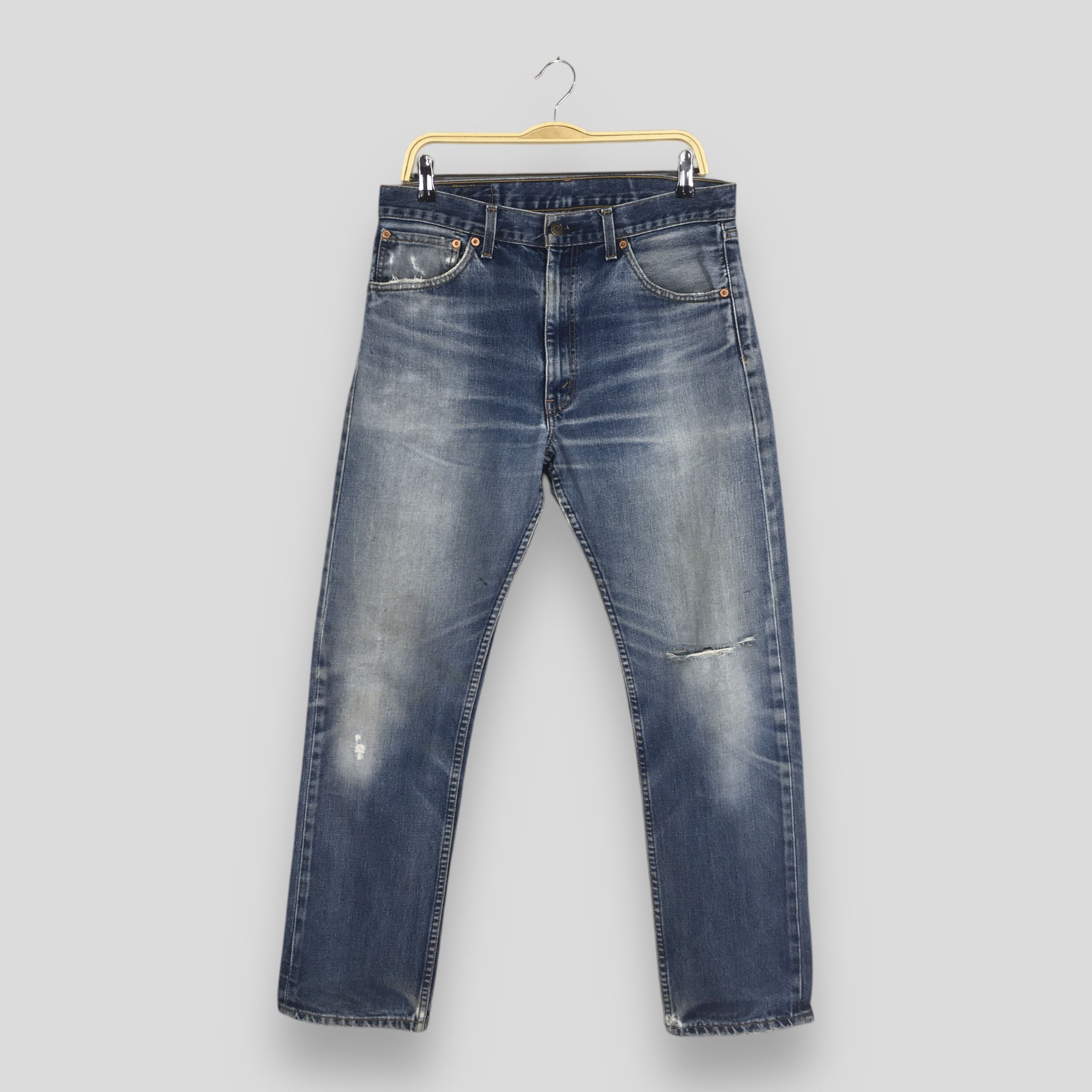 Size 33x29 Vintage 90s Levi's 505 Faded Zipper Jeans