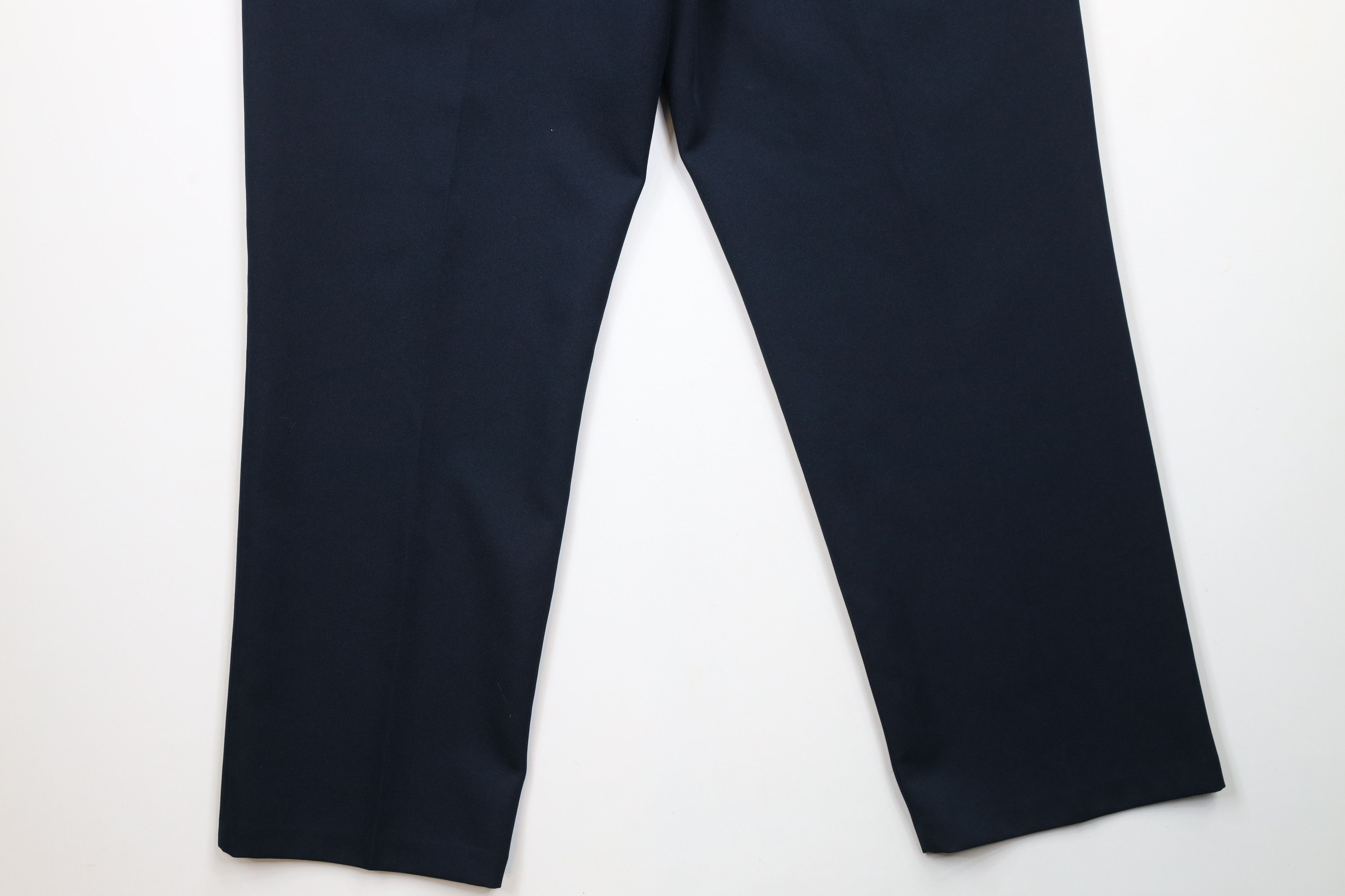 Levi's × Vintage Vintage 90s Levis Knit Wide Leg Chino Pants Navy Blue Size US 38 / EU 54 - 11 Thumbnail