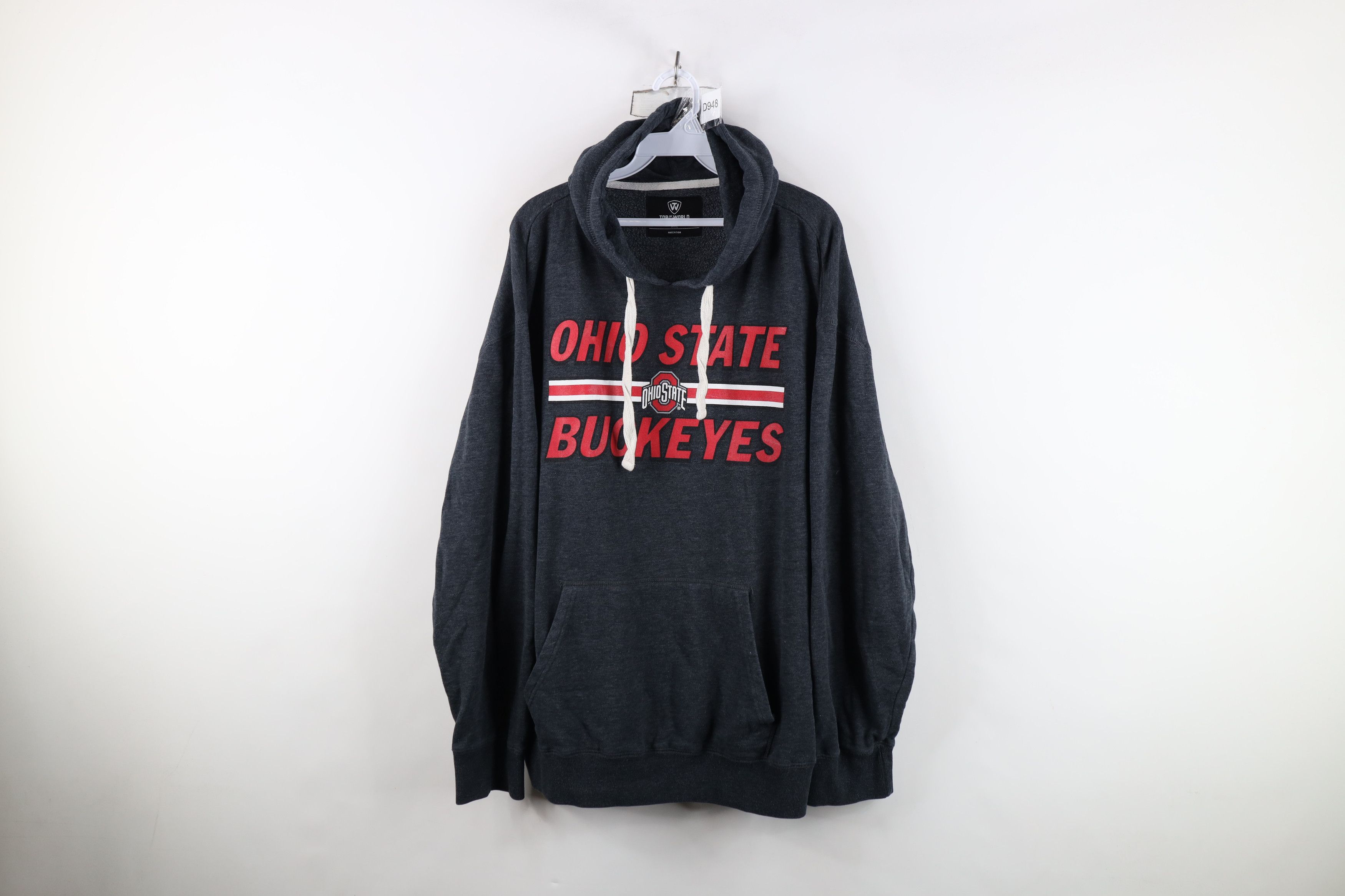 Vintage Vintage Spell Ohio State University Hoodie Sweatshirt Gray Size US XXL / EU 58 / 5 - 1 Thumbnail
