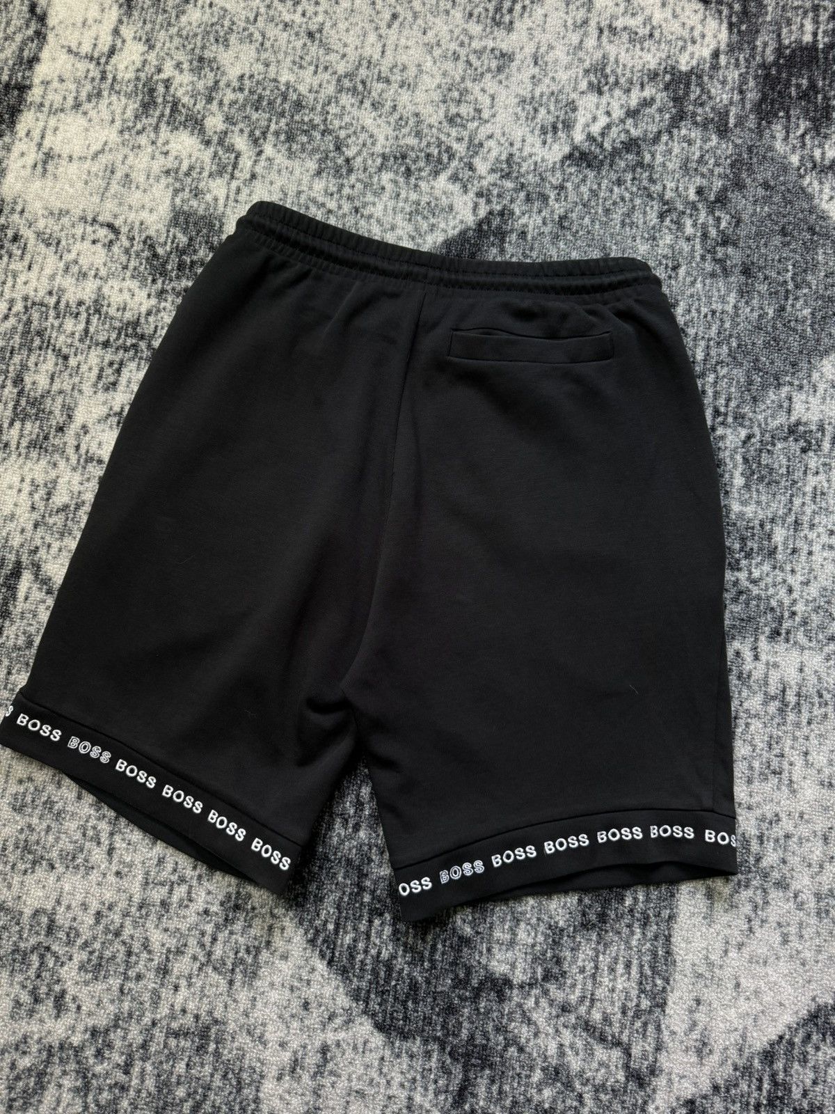 Hugo Boss Vintage Boss Shorts Luxury Black Embroidered Y2K STYLE 90s Size US 30 / EU 46 - 8 Thumbnail