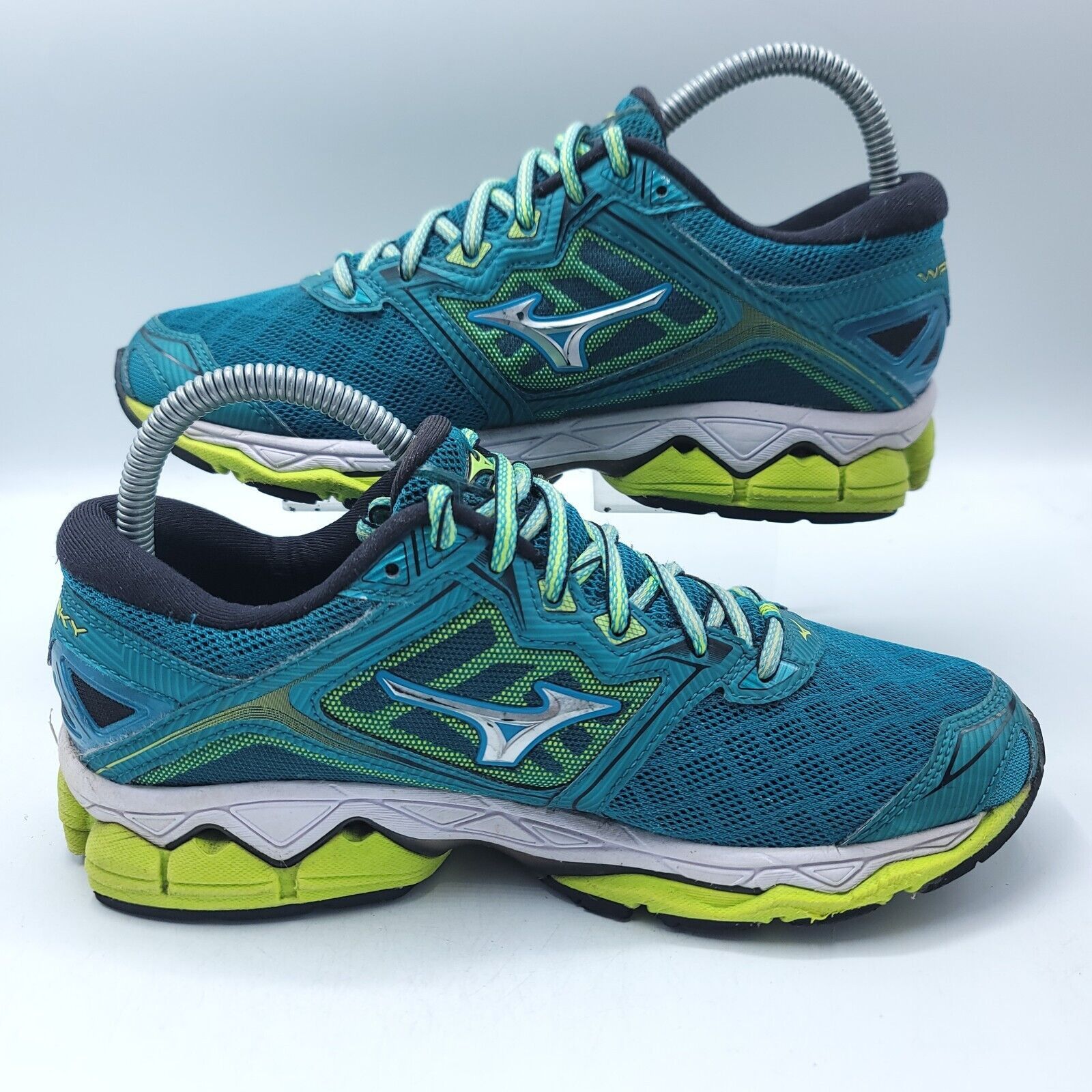 Mizuno Mizuno Wave Sky Shoe Womens Size 8 J1GD170204 Blue Yellow Size US 8 / IT 38 - 6 Thumbnail