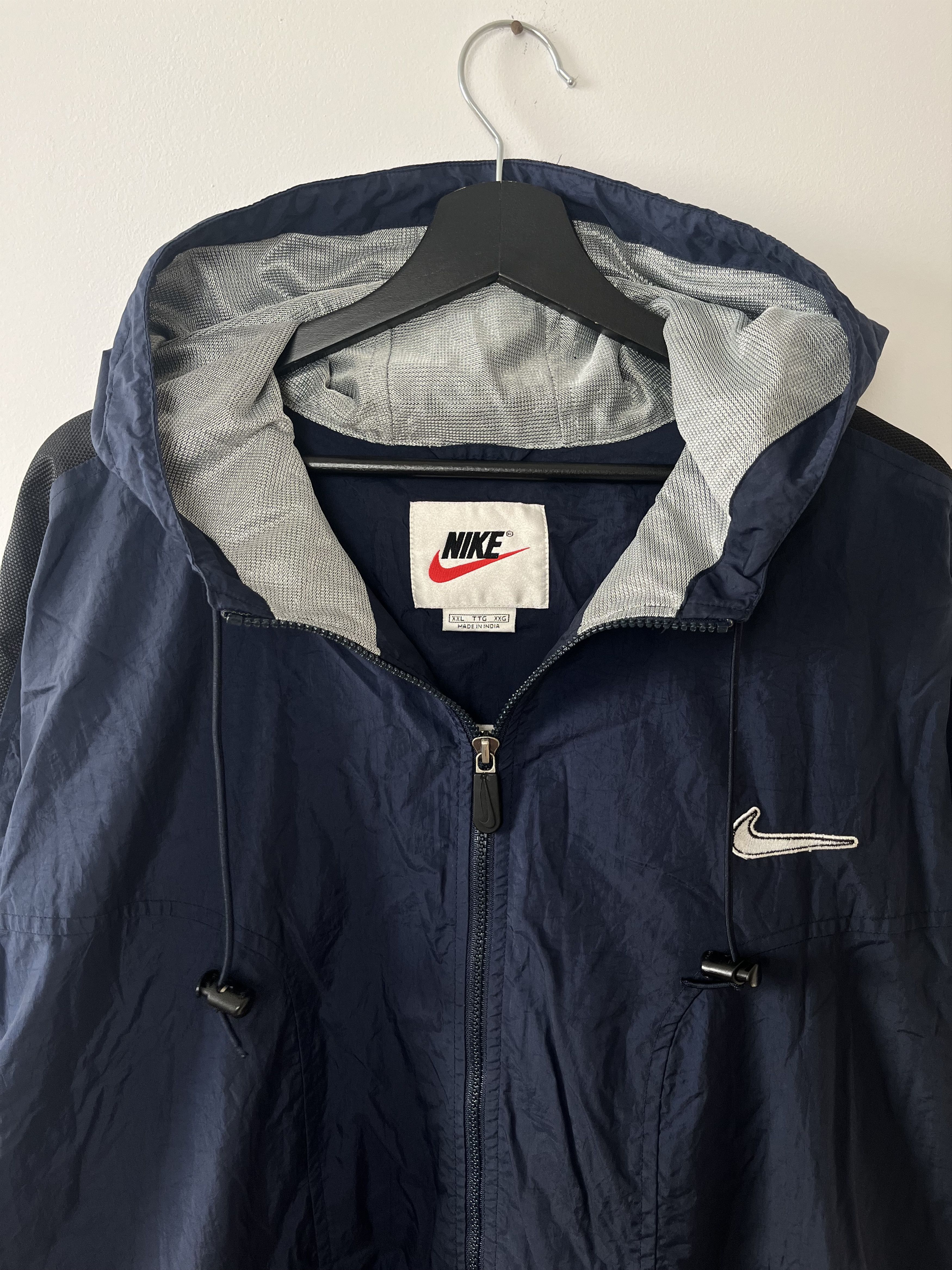 Nike × Vintage Nike Windbreaker Zip Up Lined Jacket Size XXL Blue Size US XXL / EU 58 / 5 - 5 Thumbnail
