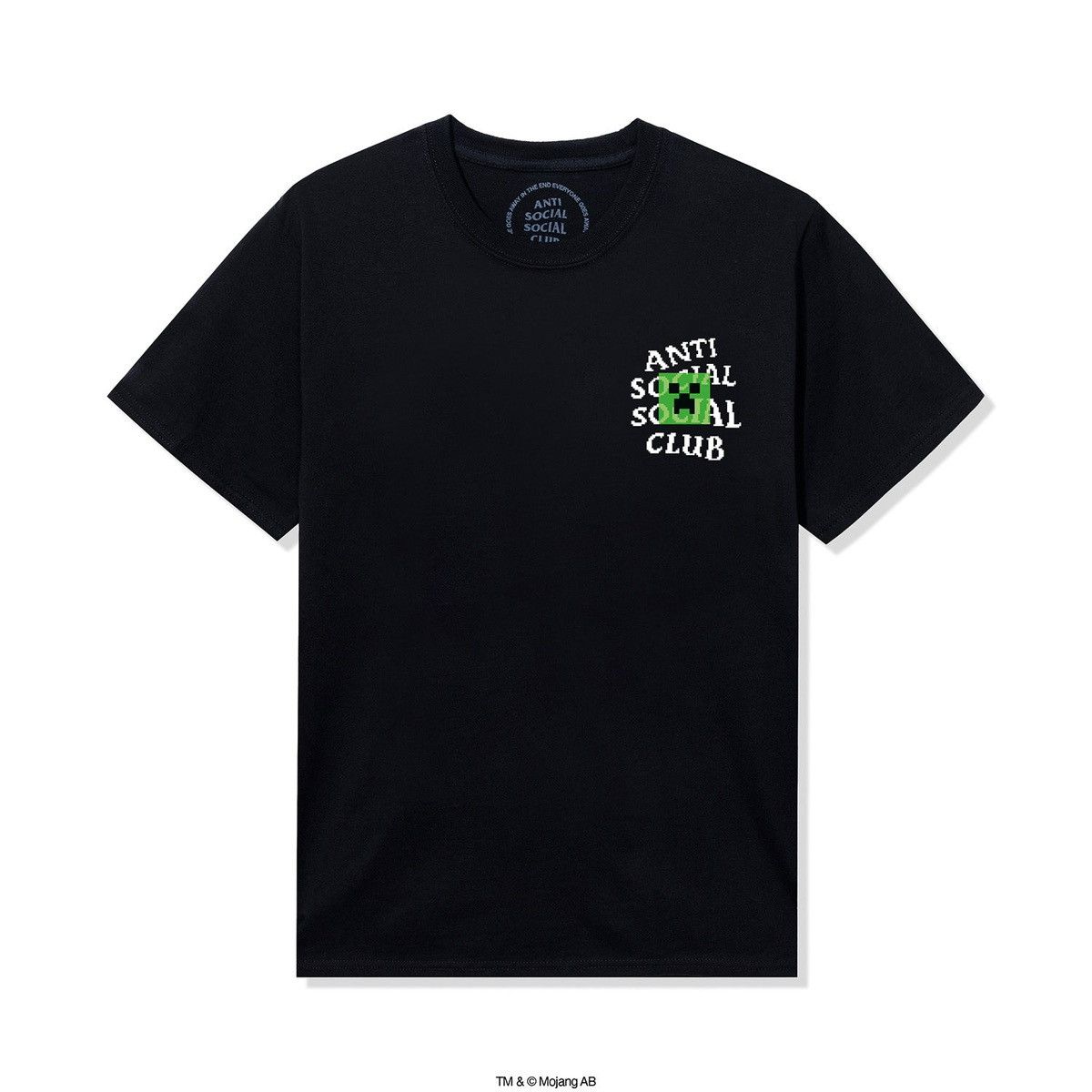Anti Social Social Club Anti Social Social Club x Minecraft Creeper Head Logo Tee Size US S / EU 44-46 / 1 - 2 Thumbnail