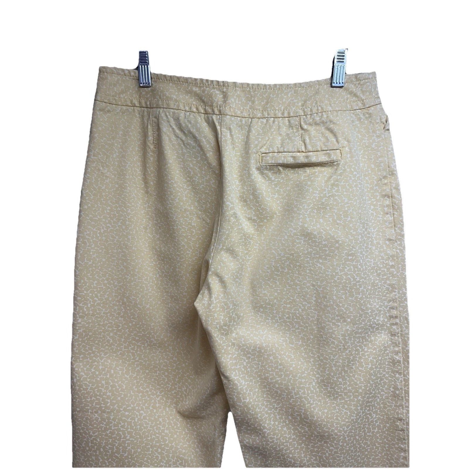 Liz Claiborne Liz Claiborne Audra Yellow Denim Crop Denim Ankle Pants 10 Size 32" / US 10 / IT 46 - 4 Thumbnail