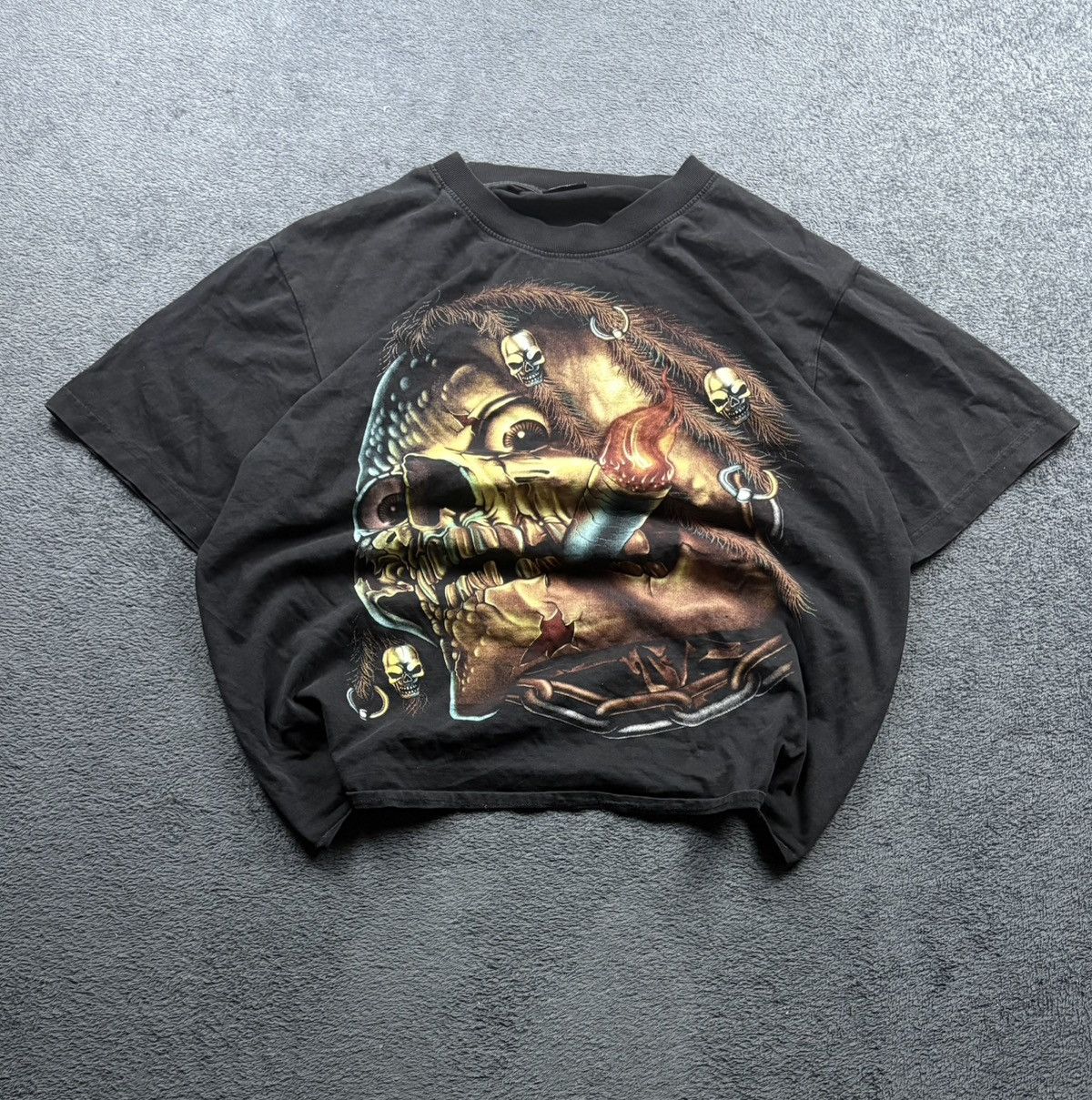 Band Tees Creaciones Gavi Big Double Side Logo Oversized T-shirt Skull Size US L / EU 52-54 / 3 - 2 Thumbnail