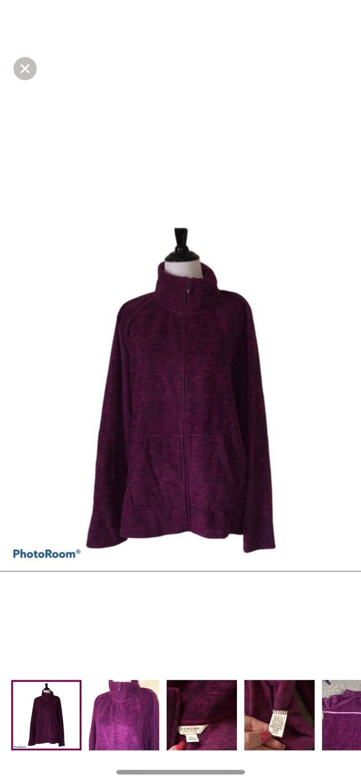 Sonoma Sonoma XL fleece zip up jacket Size XL / US 12-14 / IT 48-50 - 1 Thumbnail