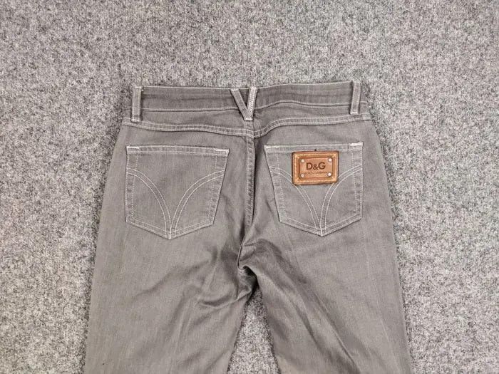 Dolce & Gabbana Vintage 90's Dolce & Gabbana Straig Women's Gray Denim Jeans Size 25" / US 0 / IT 36 - 14 Thumbnail