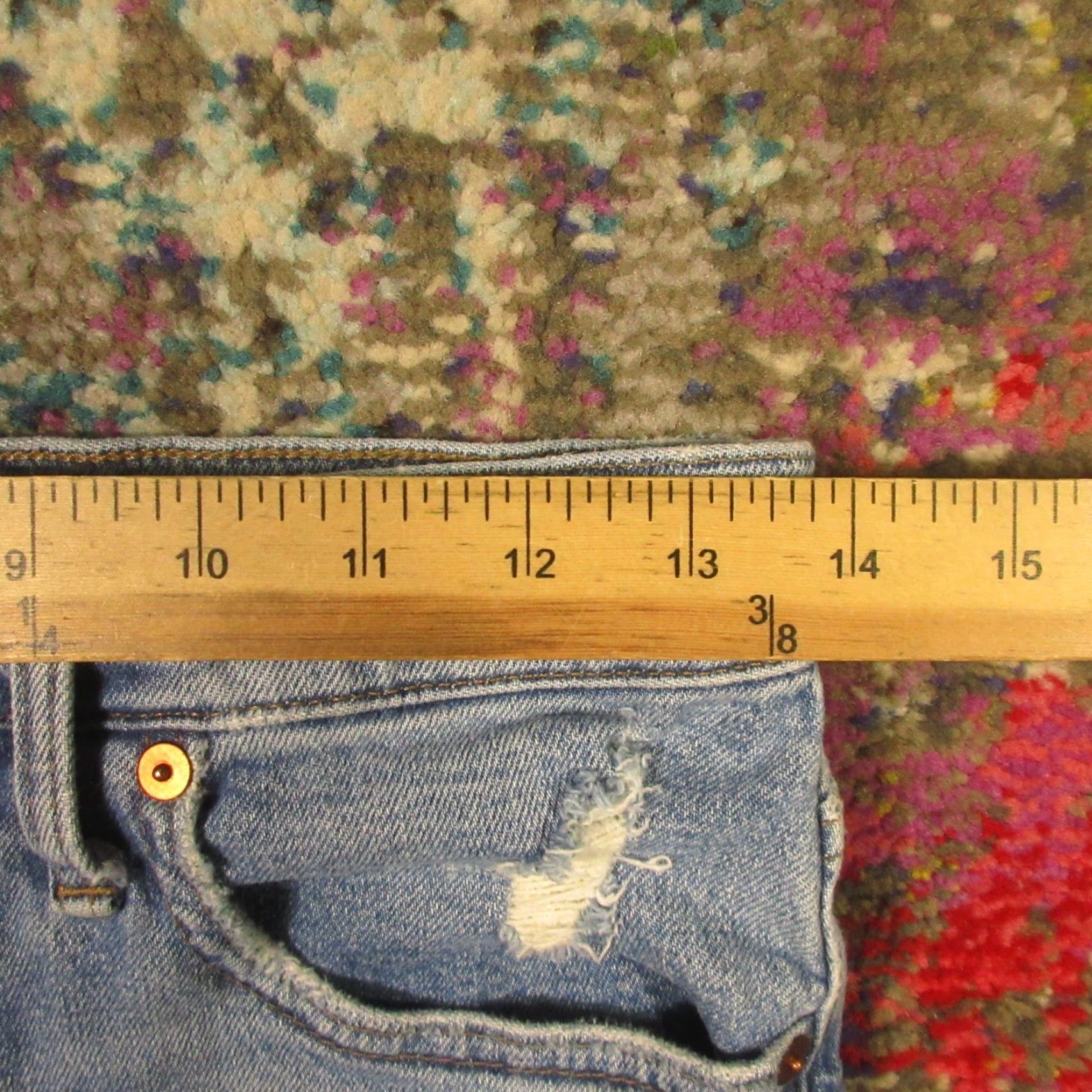 Madewell Madewell Cut Off Shorts Womens 27 Raw Hem Distressed Stretch Denim 328x4 Size 27" / US 4 / IT 40 - 6 Thumbnail