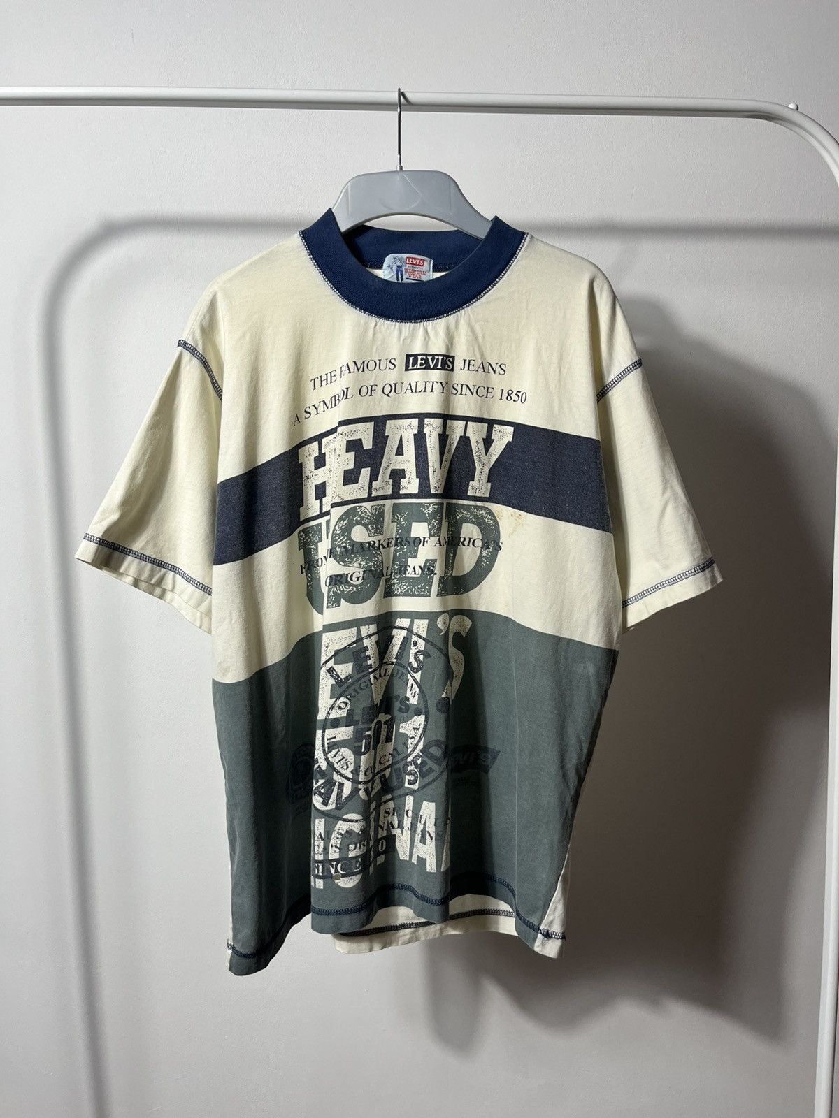 Levi's × Vintage Vintage Levi’s Heavy Used T-shirt 90s Western Wear USA L Size US L / EU 52-54 / 3 - 1 Thumbnail