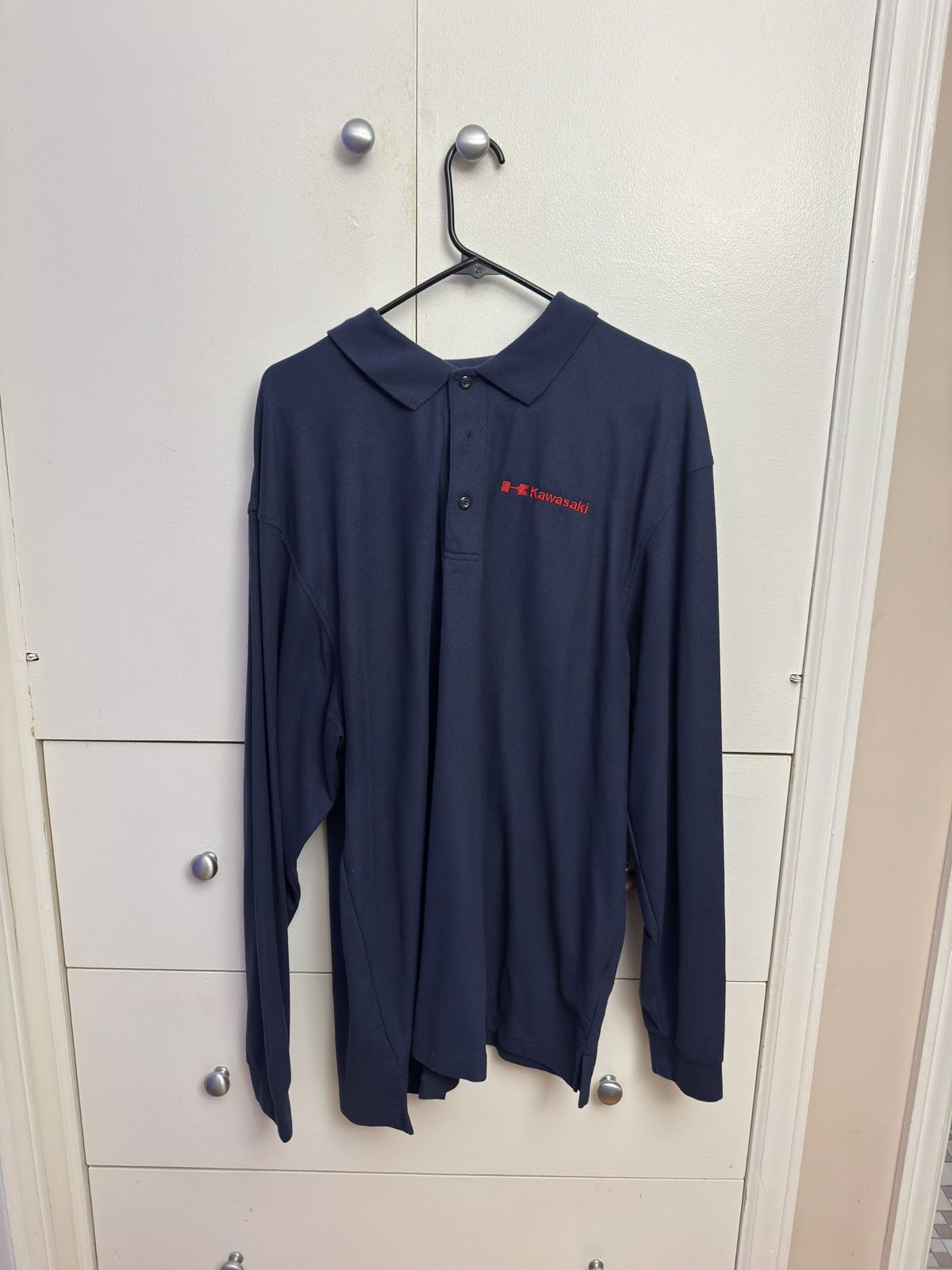 Other Kawasaki Long Sleeve Cotton Polo Shirt Size US XXL / EU 58 / 5 - 1 Preview