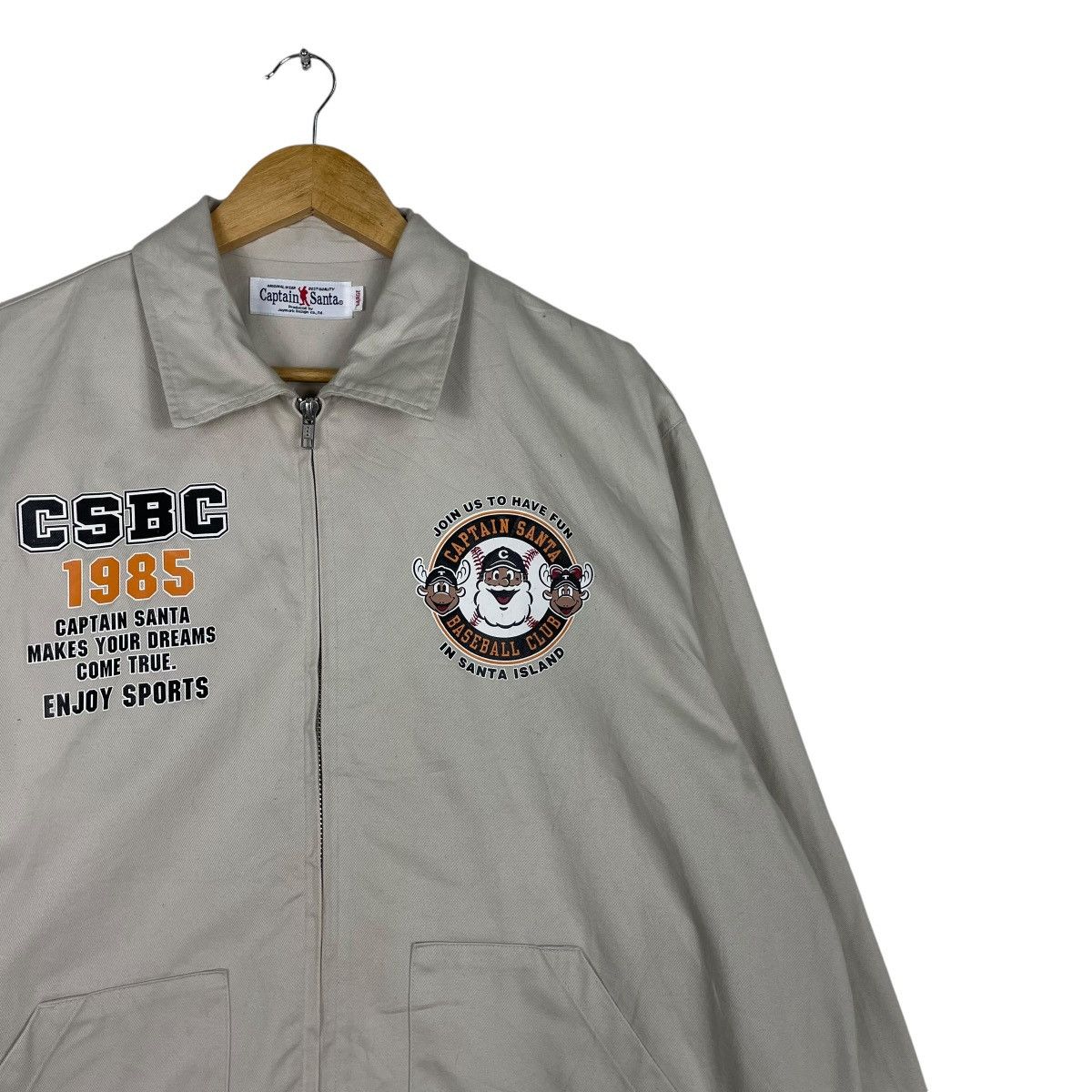 Cartoon Network × Japanese Brand × Vintage 💥VTG CAPTAIN SANTA WORKER LIGHT JACKET Size US L / EU 52-54 / 3 - 5 Thumbnail