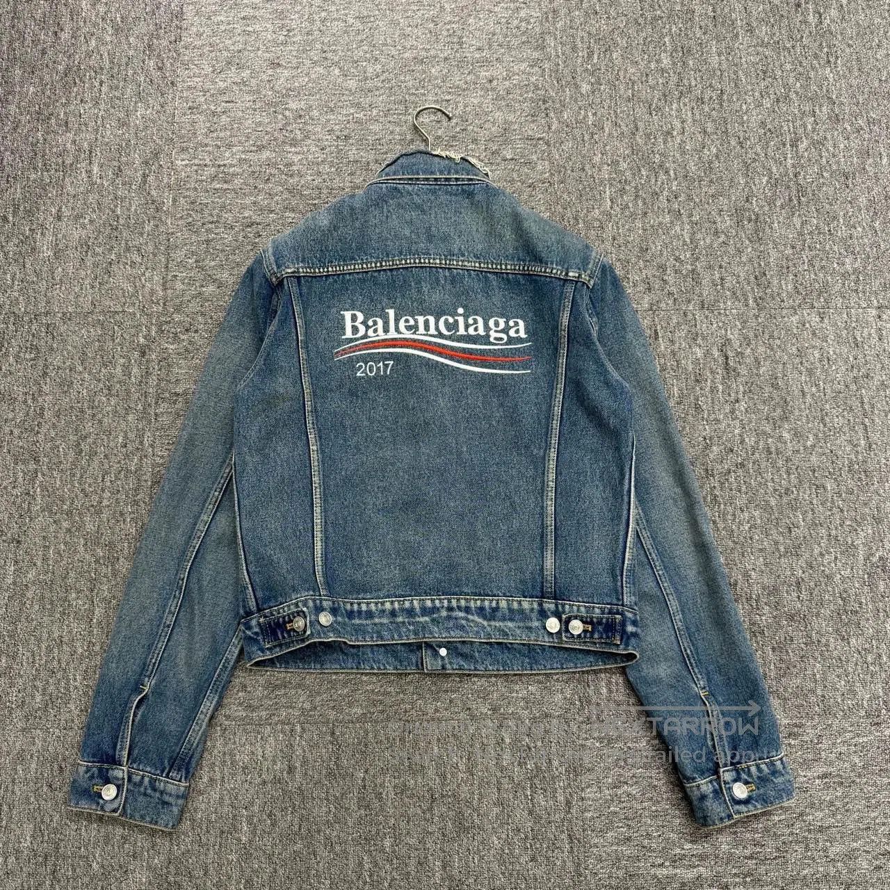 Balenciaga Balenciaga Cola Print Denim Jacket. Size US M / EU 48-50 / 2 - 5 Thumbnail