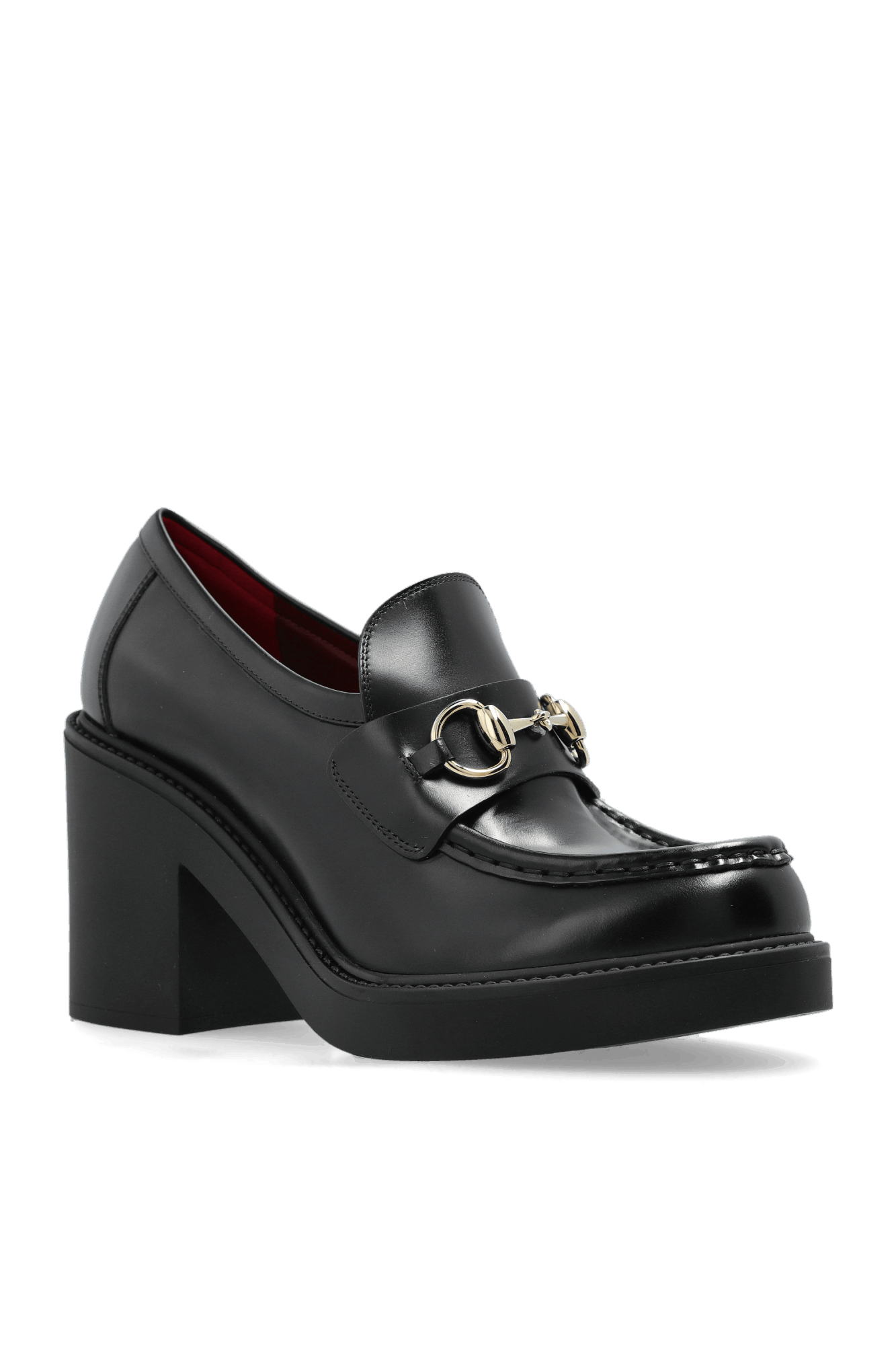 Gucci oc11z526 Leather Horsebit Ankle Boots in Black Size US 10.5 / IT 40.5 - 6 Thumbnail
