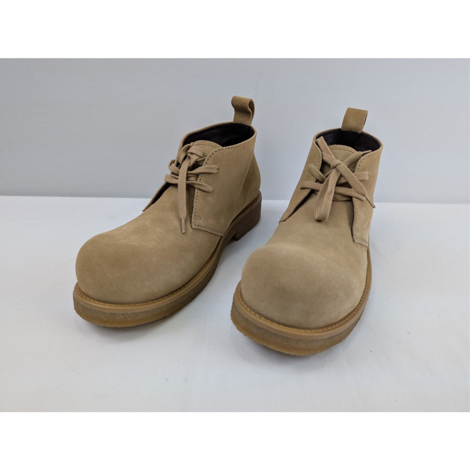 Bottega Veneta o1rshd1 Deep NuBuck Helium Ankle Boot in Camel Size US 10 / EU 43 - 7 Thumbnail