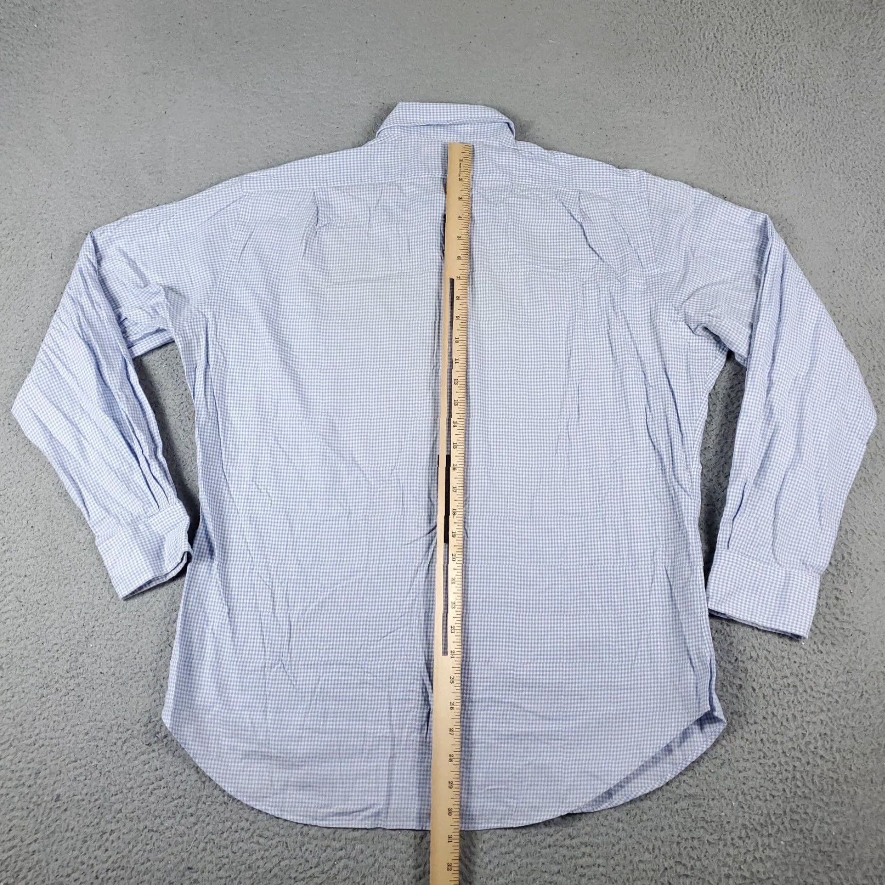 Ralph Lauren Ralph Lauren Shirt Mens 16 Blue Check Pony Dress Button Up Long Sleeve Size 42R - 6 Thumbnail