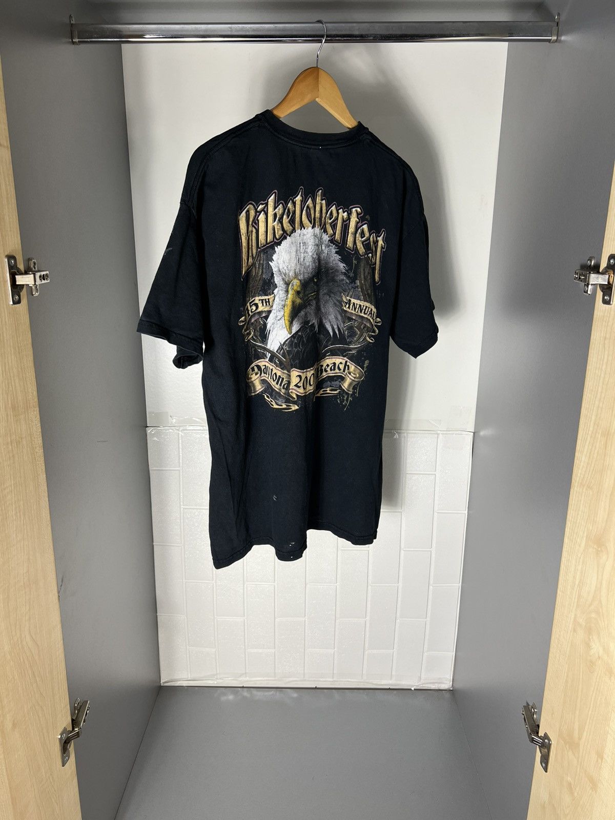 Harley Davidson VERY RARE HARLEY DAVIDSON BIKE WEEK DOUBLE PRINTED Y2K 90s Size US L / EU 52-54 / 3 - 3 Thumbnail