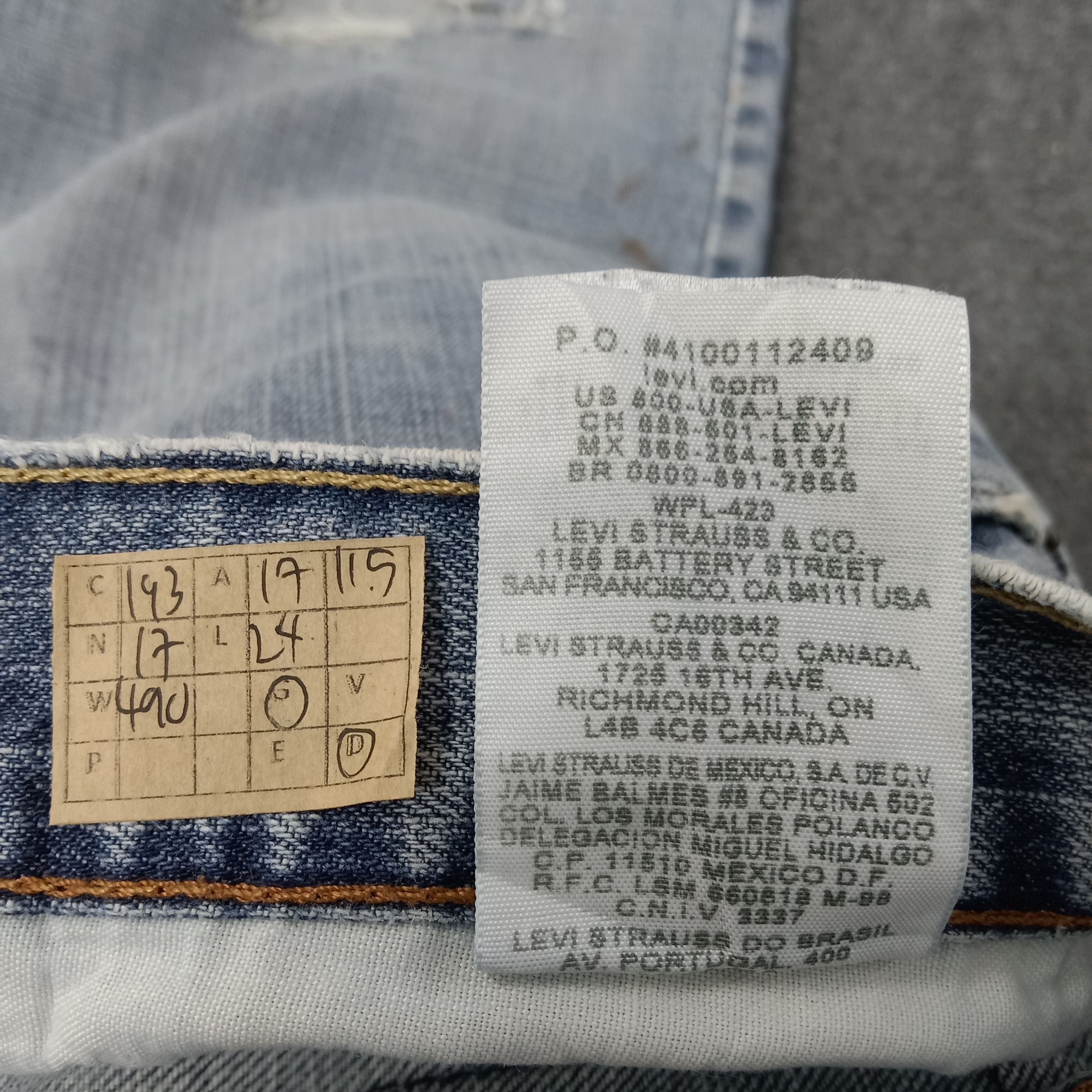 Levi's × Vintage Levi's 569 Loose Straigh America Brand Short Denim Jeans Size US 34 / EU 50 - 11 Thumbnail