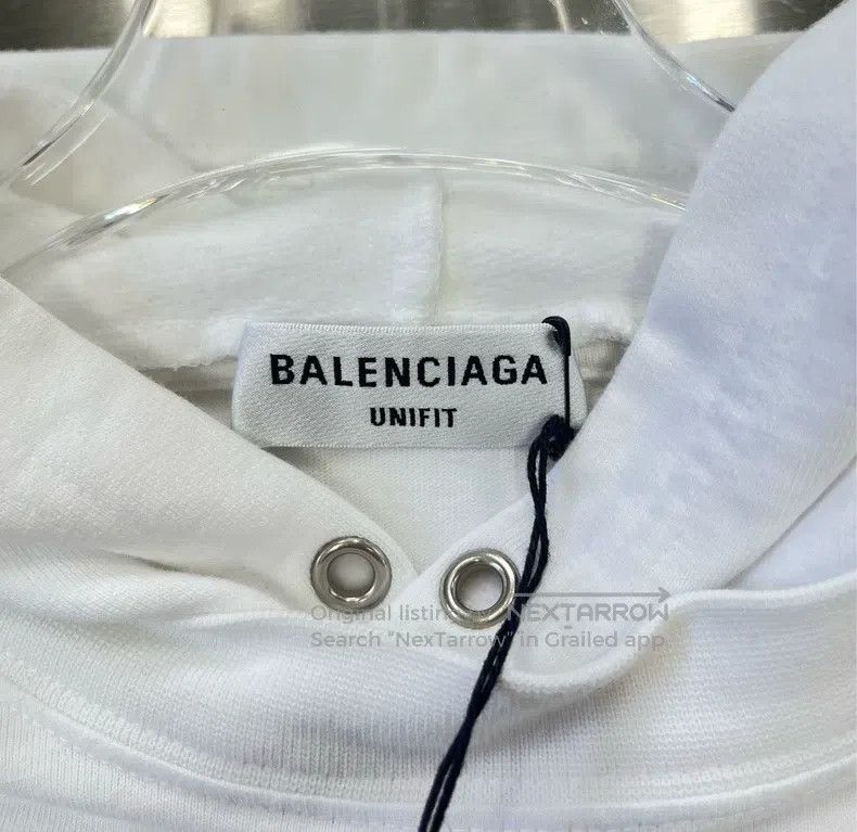 Balenciaga Balenciaga White front cartoon print logo hooded OS versio Size US XXS / EU 40 - 3 Thumbnail