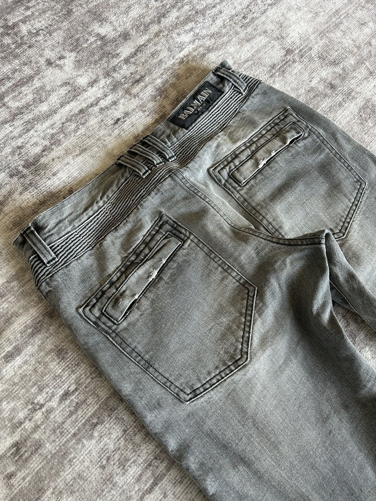 Balmain Christophe Decarnin Biker Jeans Size US 31 - 14 Thumbnail