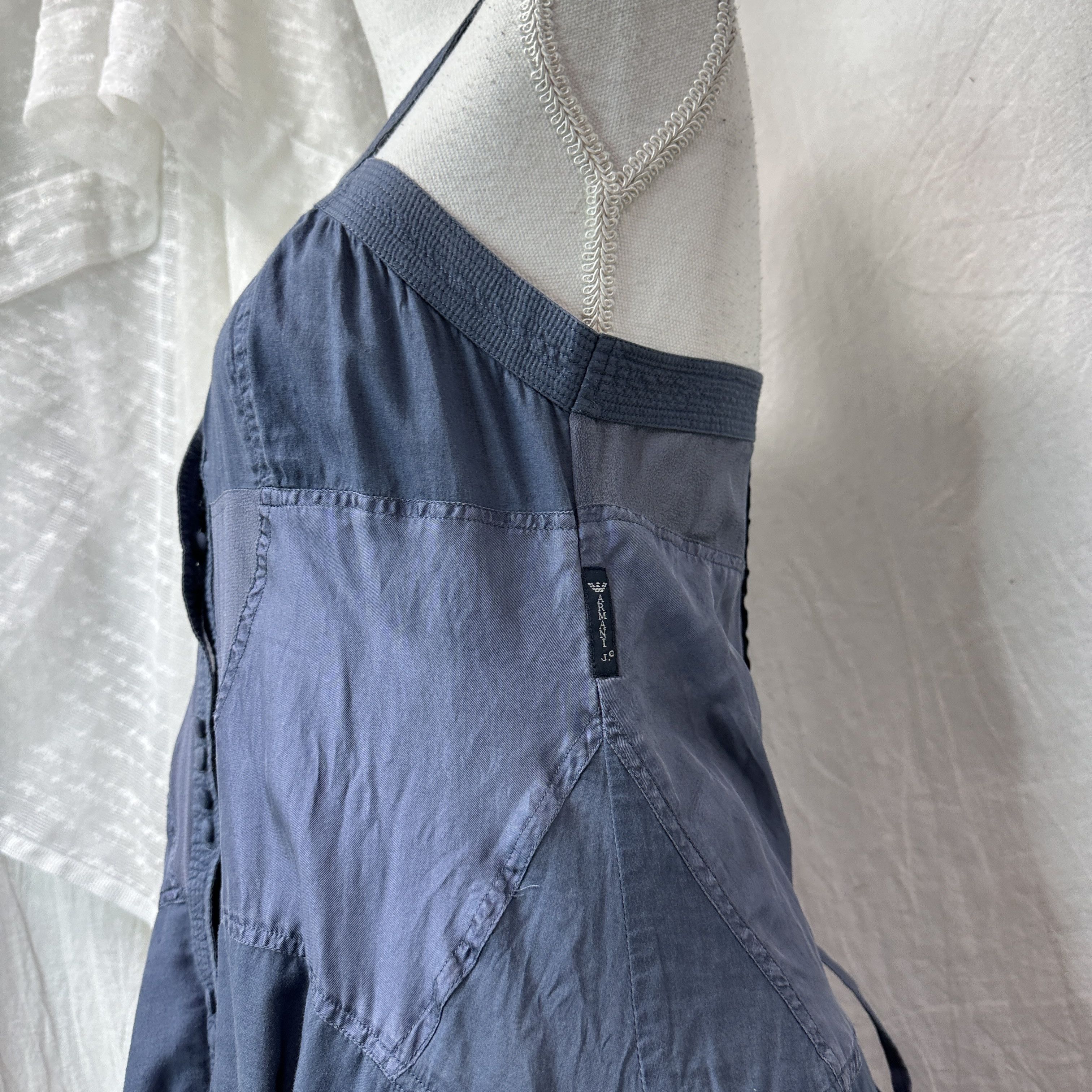 Armani Vintage Silk Preppy Old Money Armani Dress Y2K Size S / US 4 / IT 40 - 5 Thumbnail