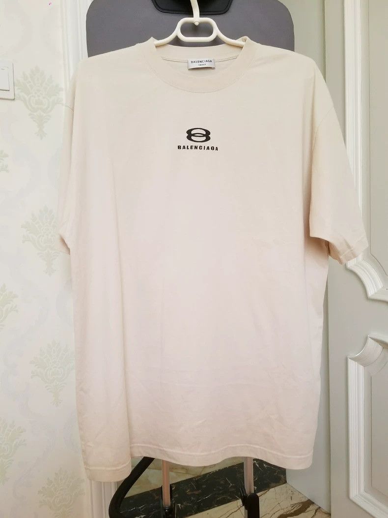Balenciaga Balenciaga Beige T-shirt 2505-Nextarrow Size US M / EU 48-50 / 2 - 2 Thumbnail