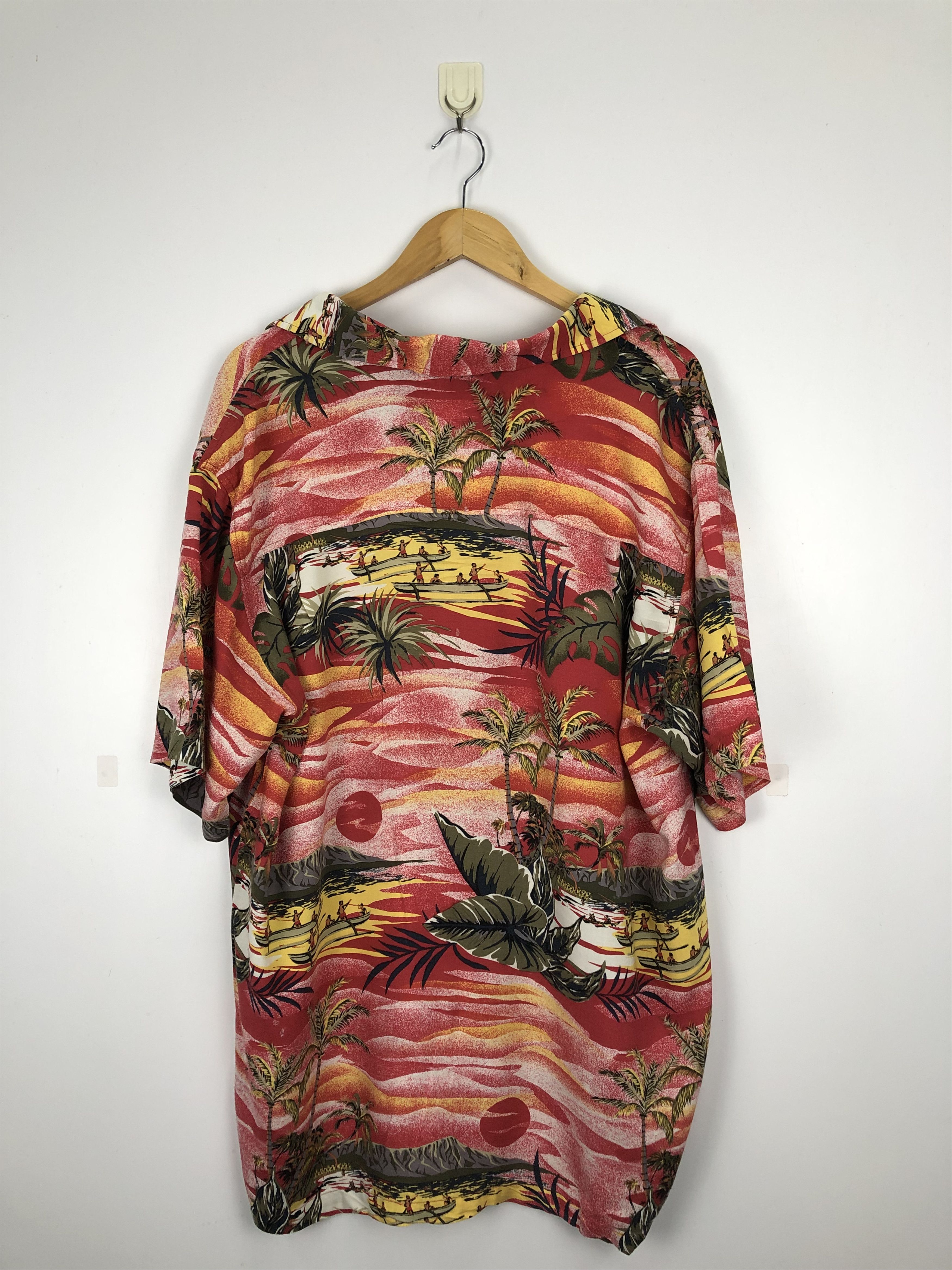 Vintage Vintage Hawaiian Natural Floral Motive TA0009 Size US L / EU 52-54 / 3 - 3 Thumbnail