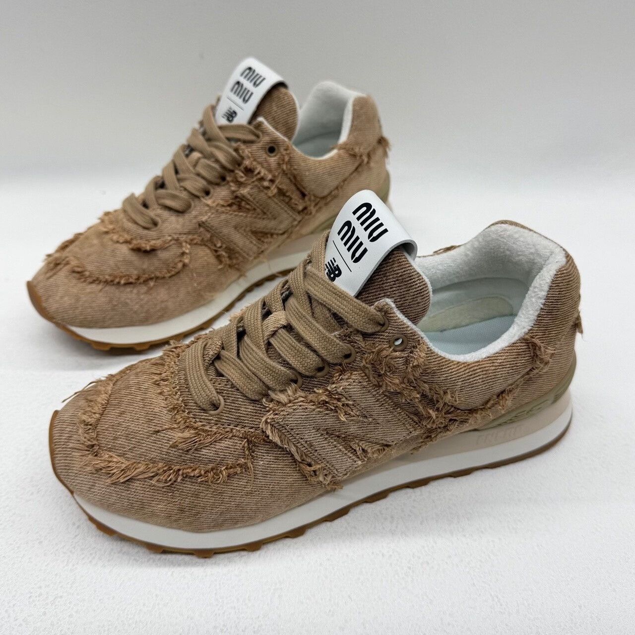 New Balance New Balance Denim Brown Lowtop Sneakers us_6 Women Size US 6 / IT 36 - 1 Thumbnail