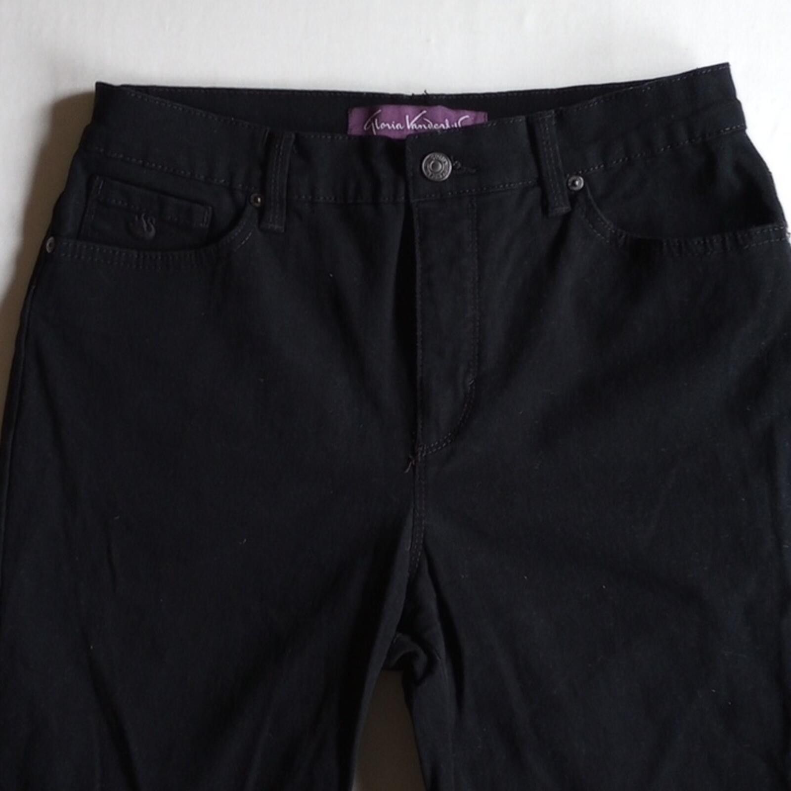 Other Gloria Vanderbilt Black Denim Jeans Size 30" / US 8 / IT 44 - 2 Thumbnail