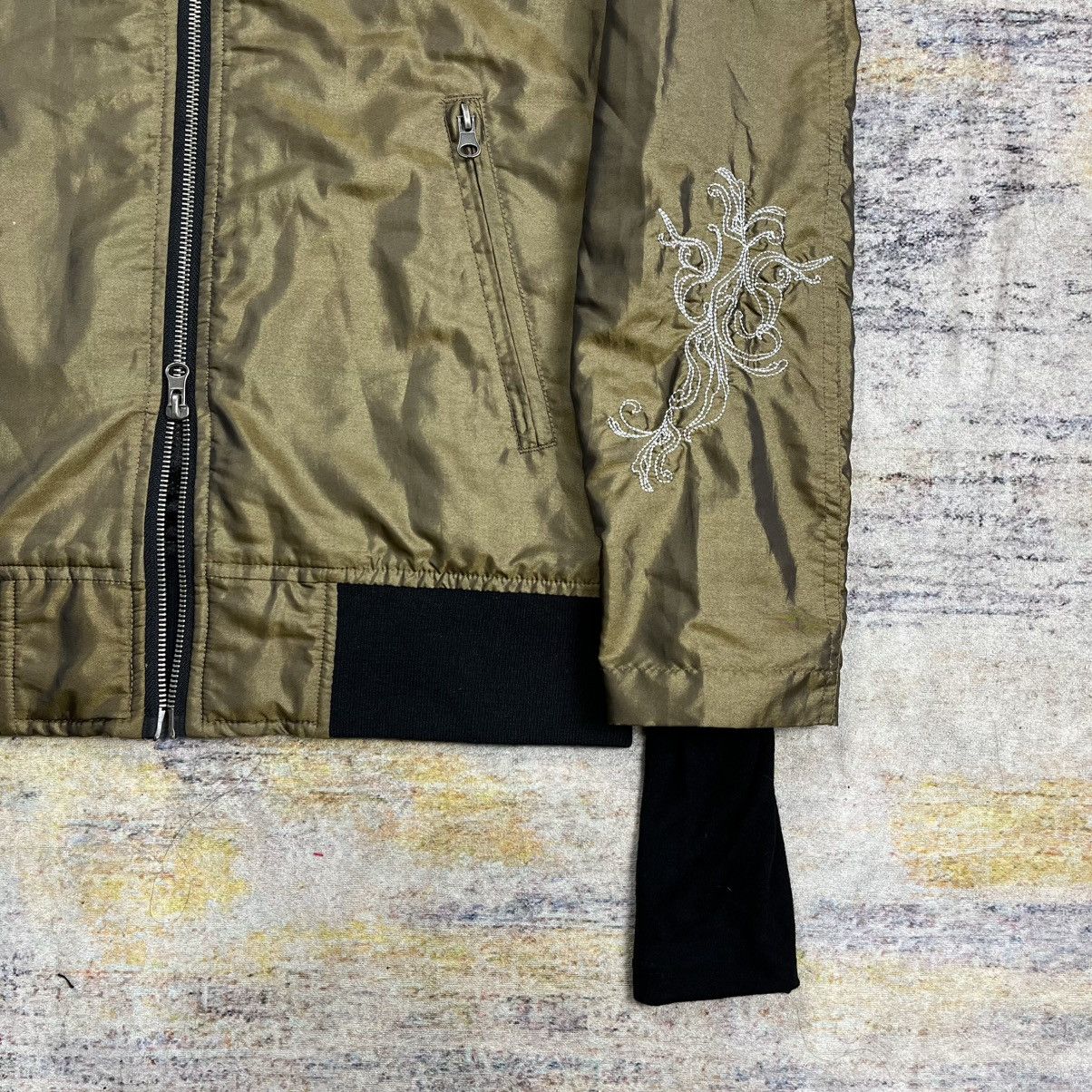 14th Addiction Vintage Midas embroidery iridescent jacket thumbholes sleeve Size US M / EU 48-50 / 2 - 5 Thumbnail
