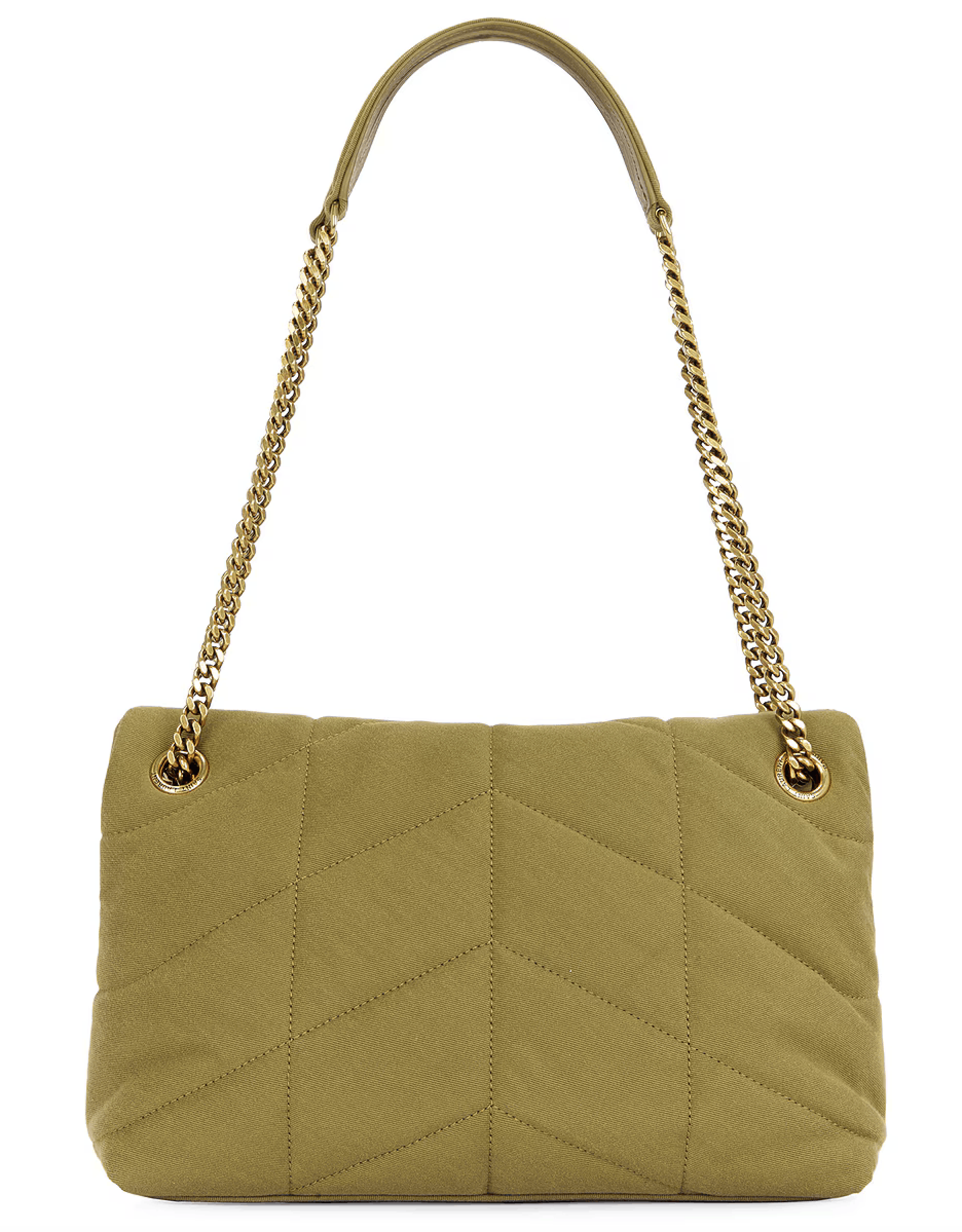 Saint Laurent Paris Saint Laurent Small Puffer Chain Fir Gold YSL Crossbody Bag Size ONE SIZE - 14 Thumbnail