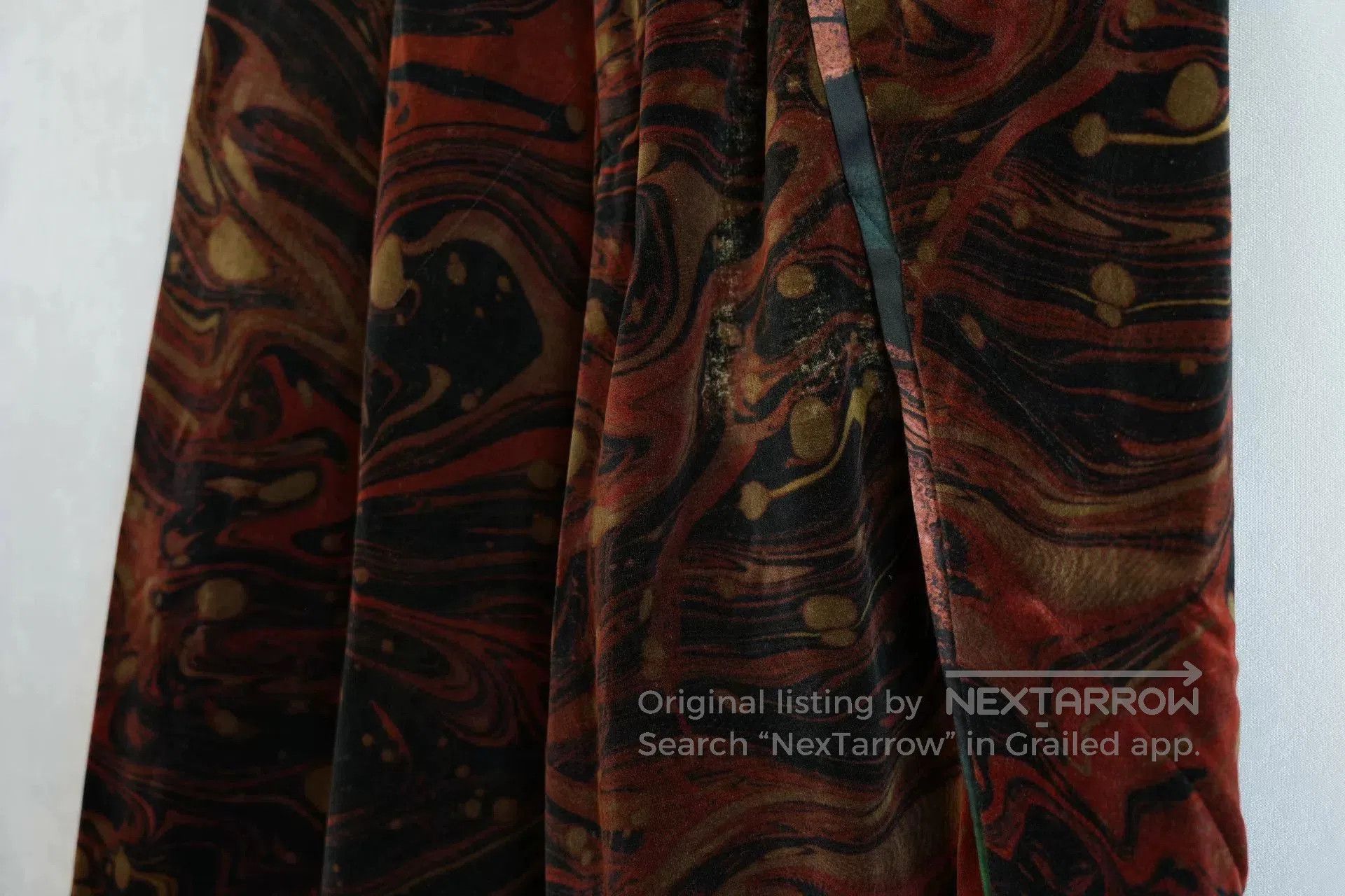 Yohji Yamamoto yohji yamamoto velour abstract patterned pants. Size 23" - 4 Thumbnail