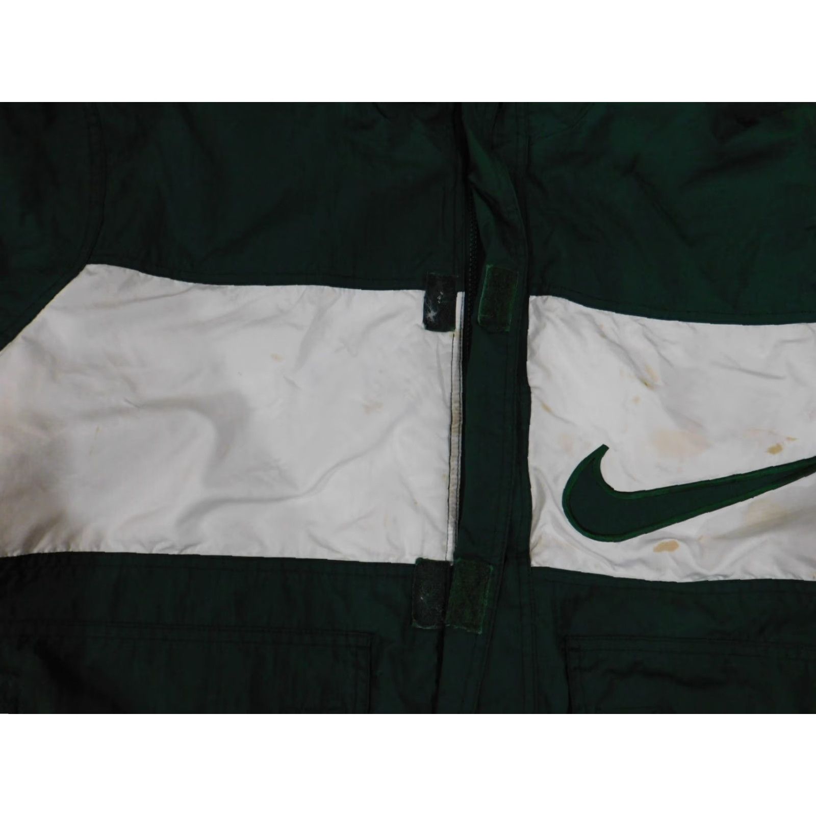 Nike VINTAGE Nike Jacket Small Green Puffer 90s S Zip Lined Nylon Retro Embroidered Mens Regular Autumn Winter Size US S / EU 44-46 / 1 - 5 Thumbnail