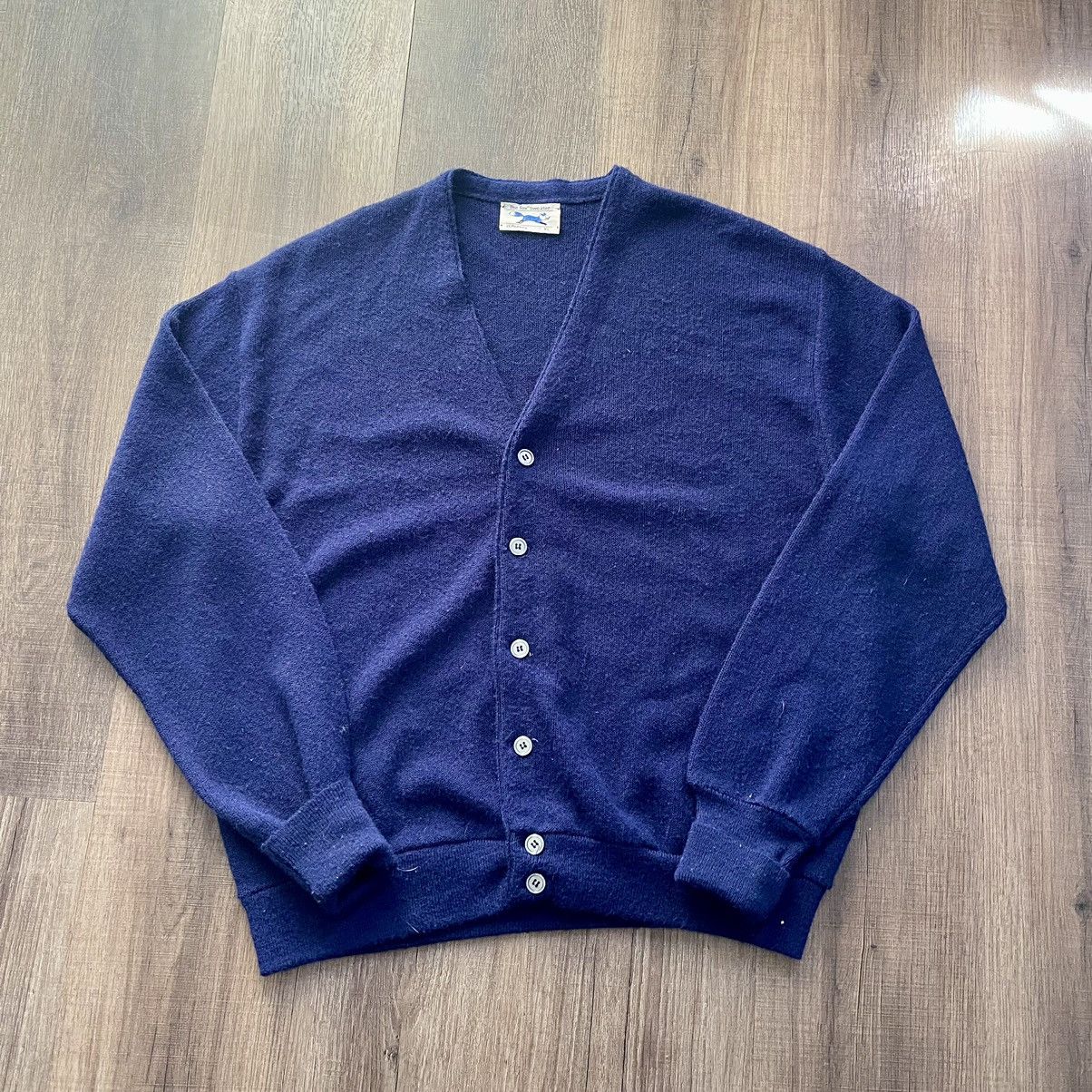 Vintage VINTAGE 70s BLUE JC PENNEY CARDIGAN SWEATER! | Grailed