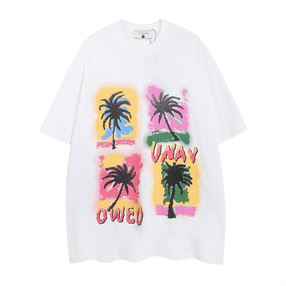 image of Tee Palms Graphic Short Sleeve T Shirt in White, Men's (Size Medium)