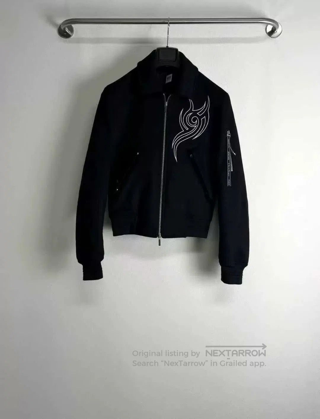 Dior dior atelier wool flame embroidered zip jacket. Size US L / EU 52-54 / 3 - 1 Thumbnail