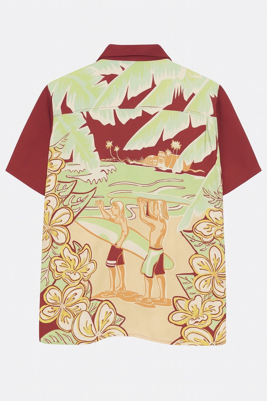 Japanese Brand Vintage 1998 Paradise Okinawa x Kinki Aloha Shirt Surfer Size US M / EU 48-50 / 2 - 1 Thumbnail