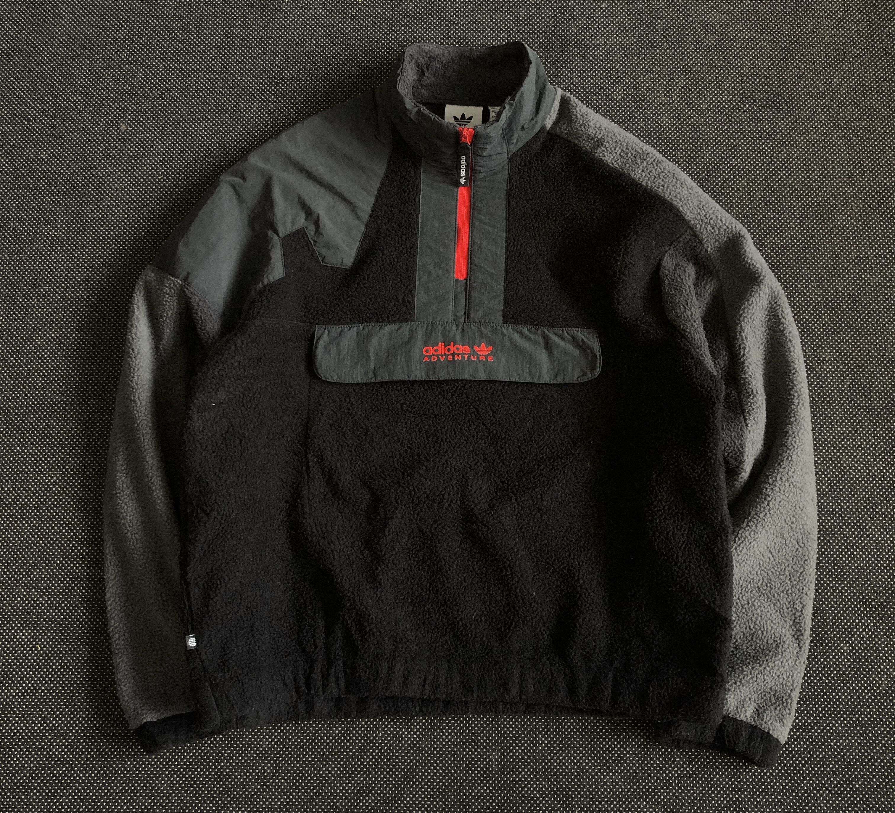 Adidas RARE🔥AW21 POLAR ADVENTURE SHERPA SQUAMISH 93 PULLOVER Size US M / EU 48-50 / 2 - 1 Thumbnail