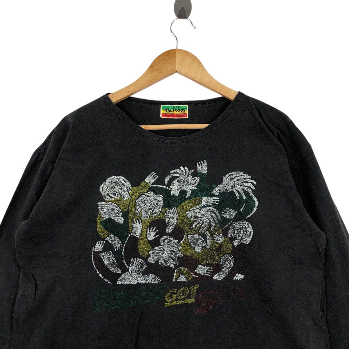 Vintage Vintage Raggae Got Soul Long Sleeve Italfoods Tag Size US L / EU 52-54 / 3 - 2 Thumbnail