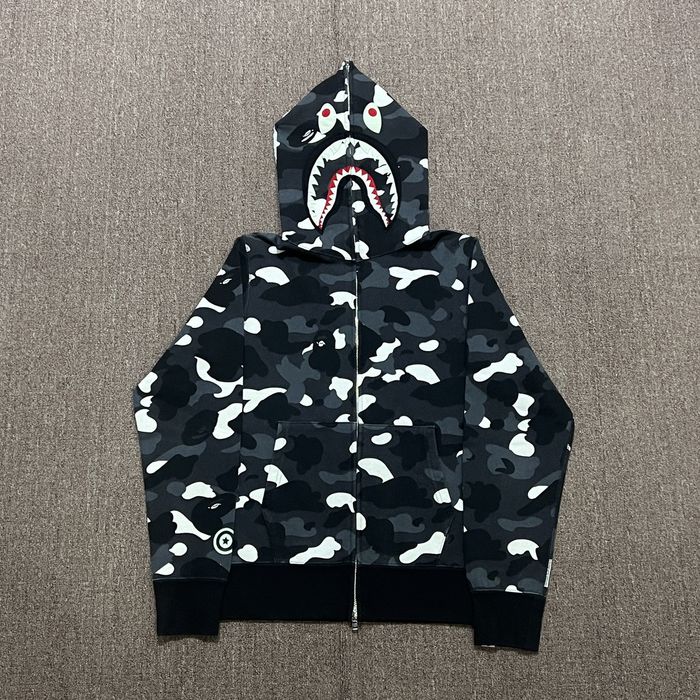 Glow in the Dark BAPE City camo ape head full zip Hoodie A Bathing Ape Size  S