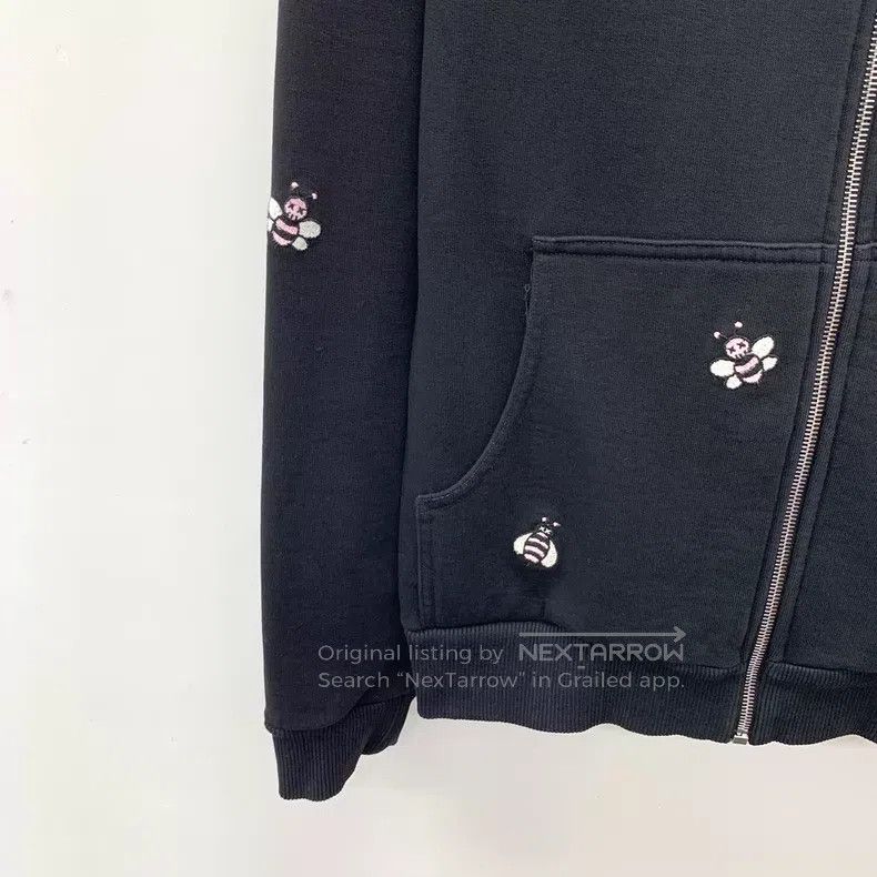 Dior Dior Black bee cotton hooded zipper long-sleeved sweatshir Size US S / EU 44-46 / 1 - 4 Thumbnail