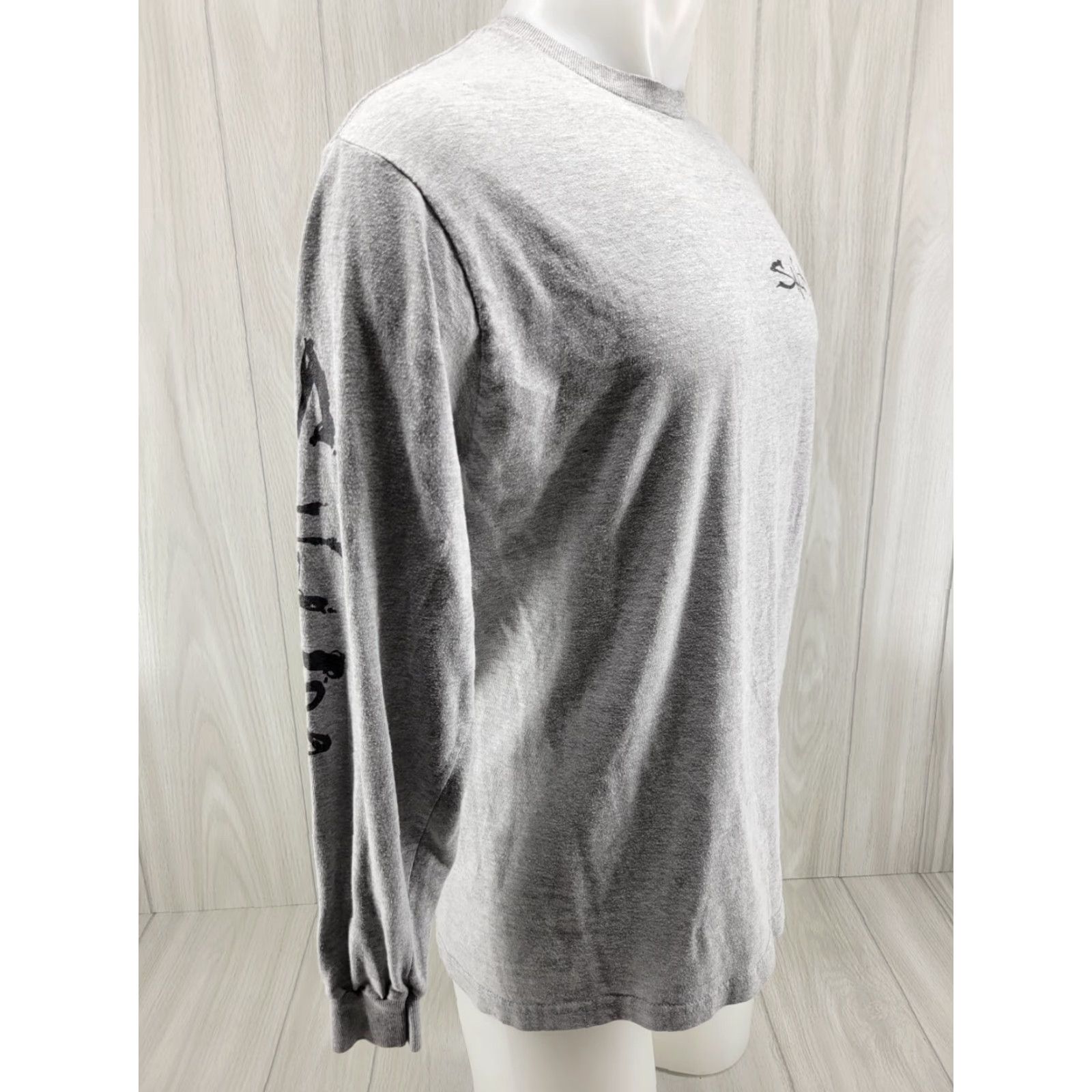 Vintage Salt Life Live Salty Adult Mens Medium Gray Skull Long Sleeve T Shirt Size US M / EU 48-50 / 2 - 5 Thumbnail