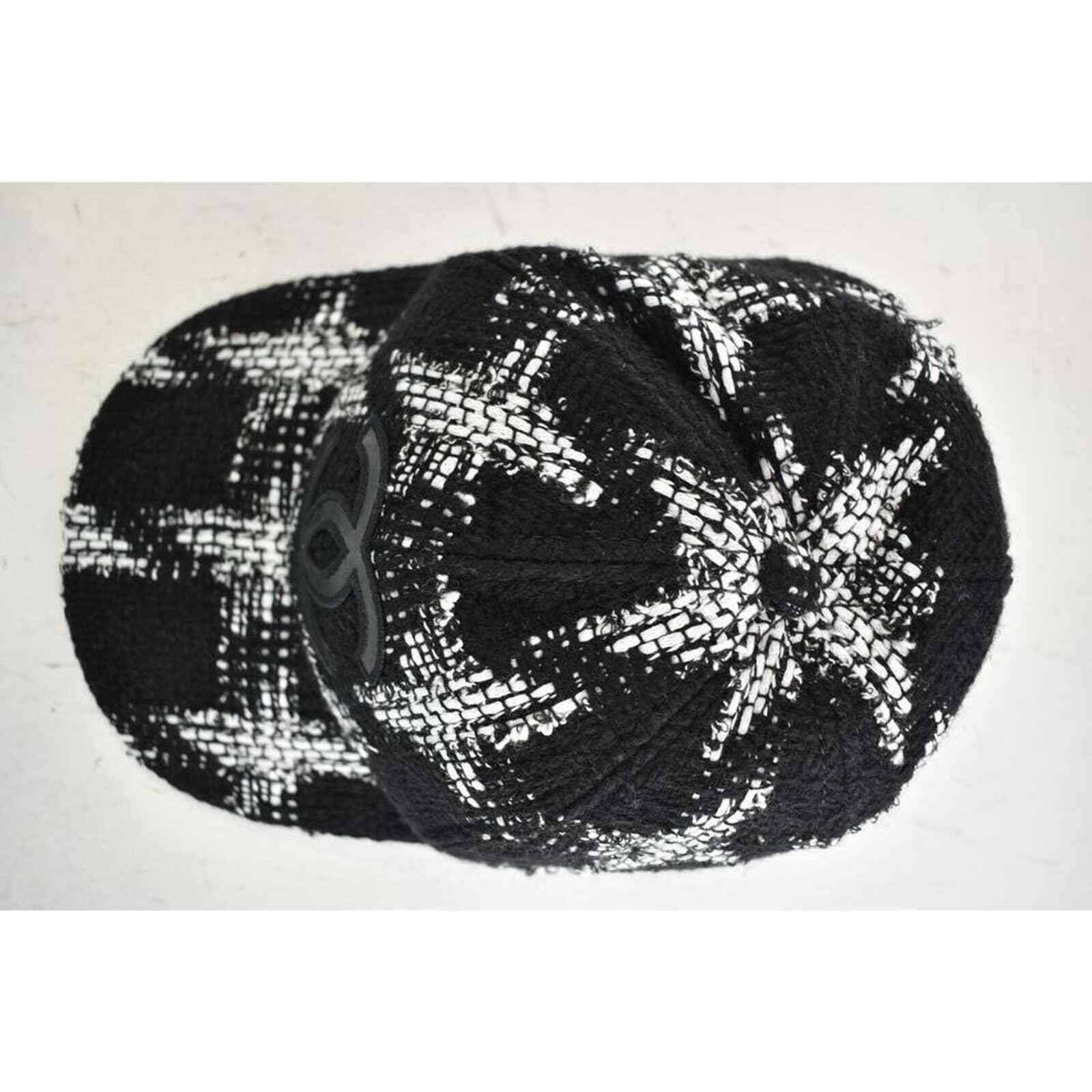 Chanel Chanel Tweed Check Baseball Cap Curved Peak Hat M Medium Size ONE SIZE - 4 Thumbnail
